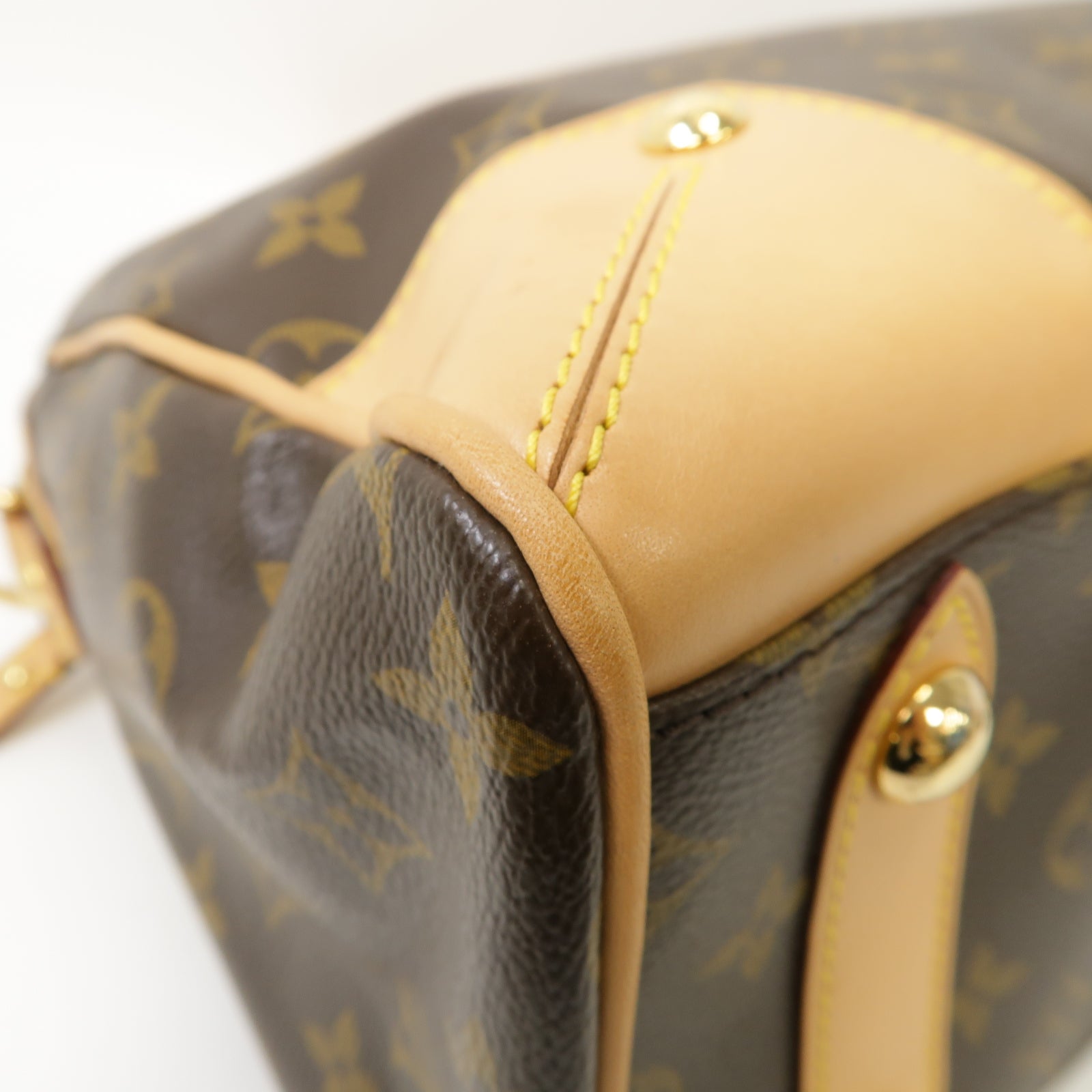 LOUIS VUITTON Monogram Retiro PM金扣手挽肩背兩用袋啡色