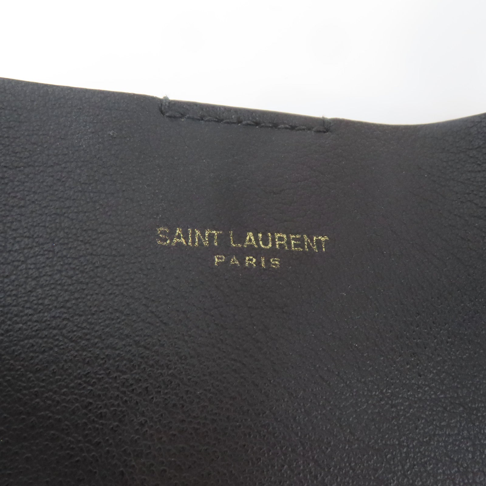 SAINT LAURENT 牛皮皮革Shopping Saint Laurent Tote Bag金扣手挽袋黑色