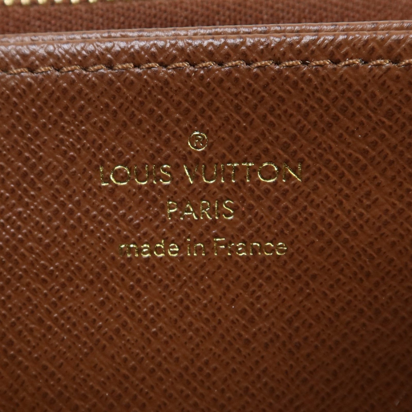 LOUIS VUITTON Monogram Zipper Long Wallet金扣長錢包