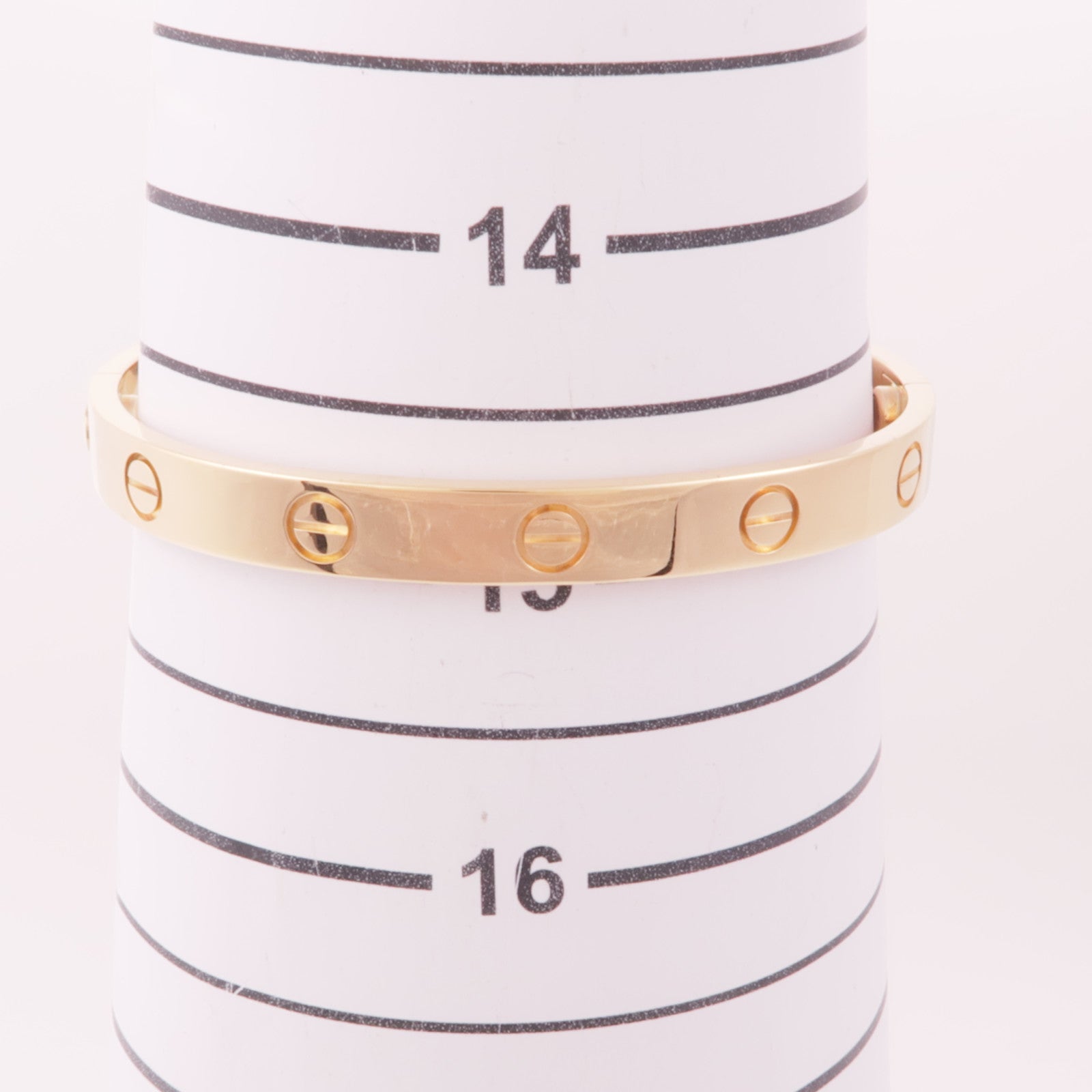 CARTIER 18K玫瑰金Love Bracelet手鐲Cartier#16