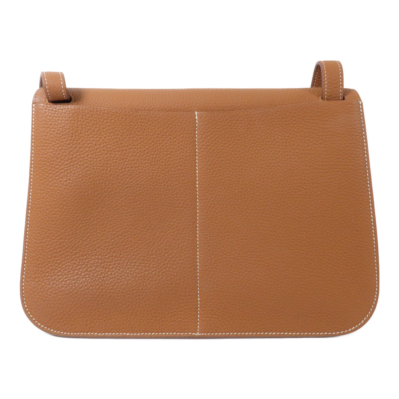 HERMES Clemence皮革Halzan 31手挽肩背兩用袋Gold