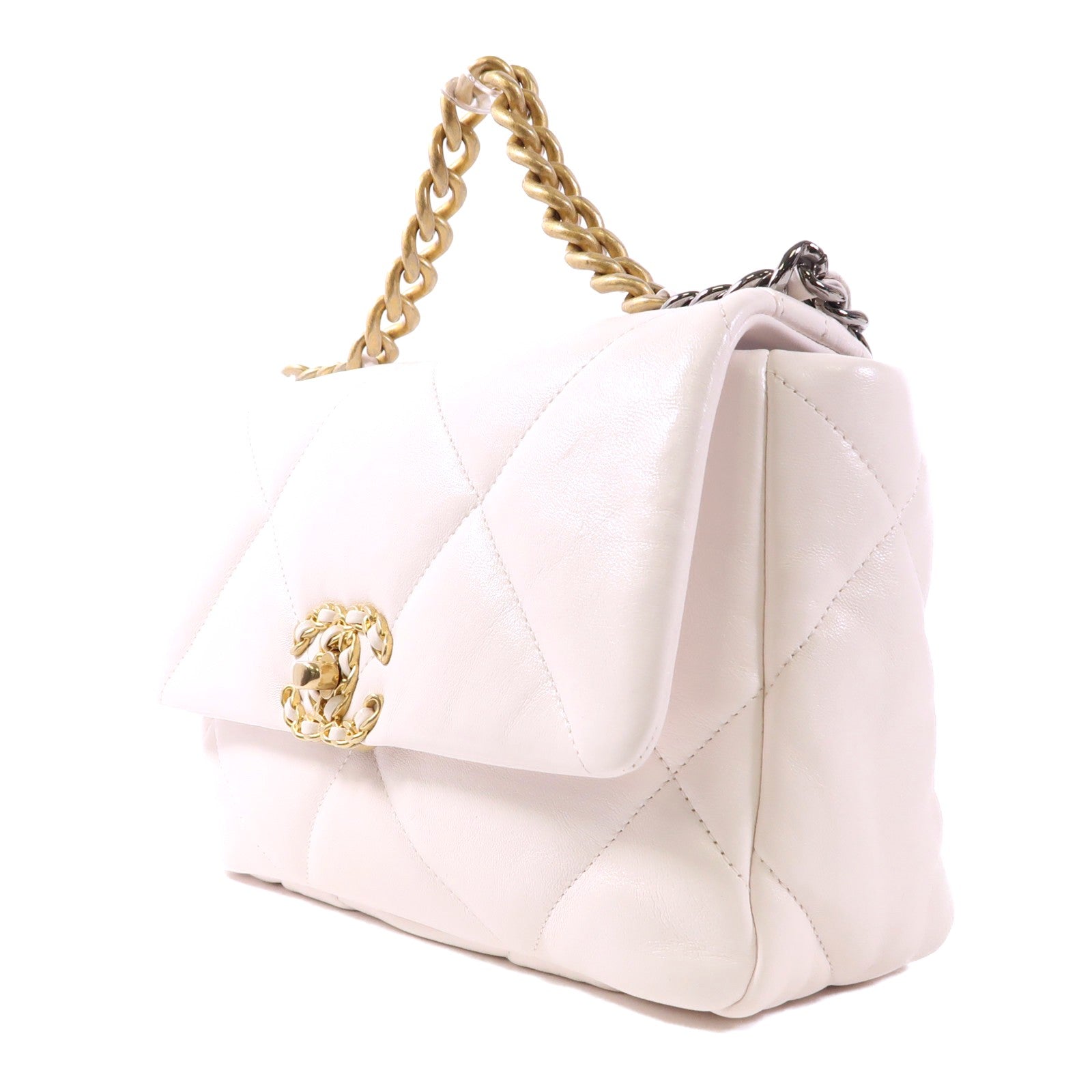 CHANEL 羊皮皮革Chanel 19手挽肩背兩用袋