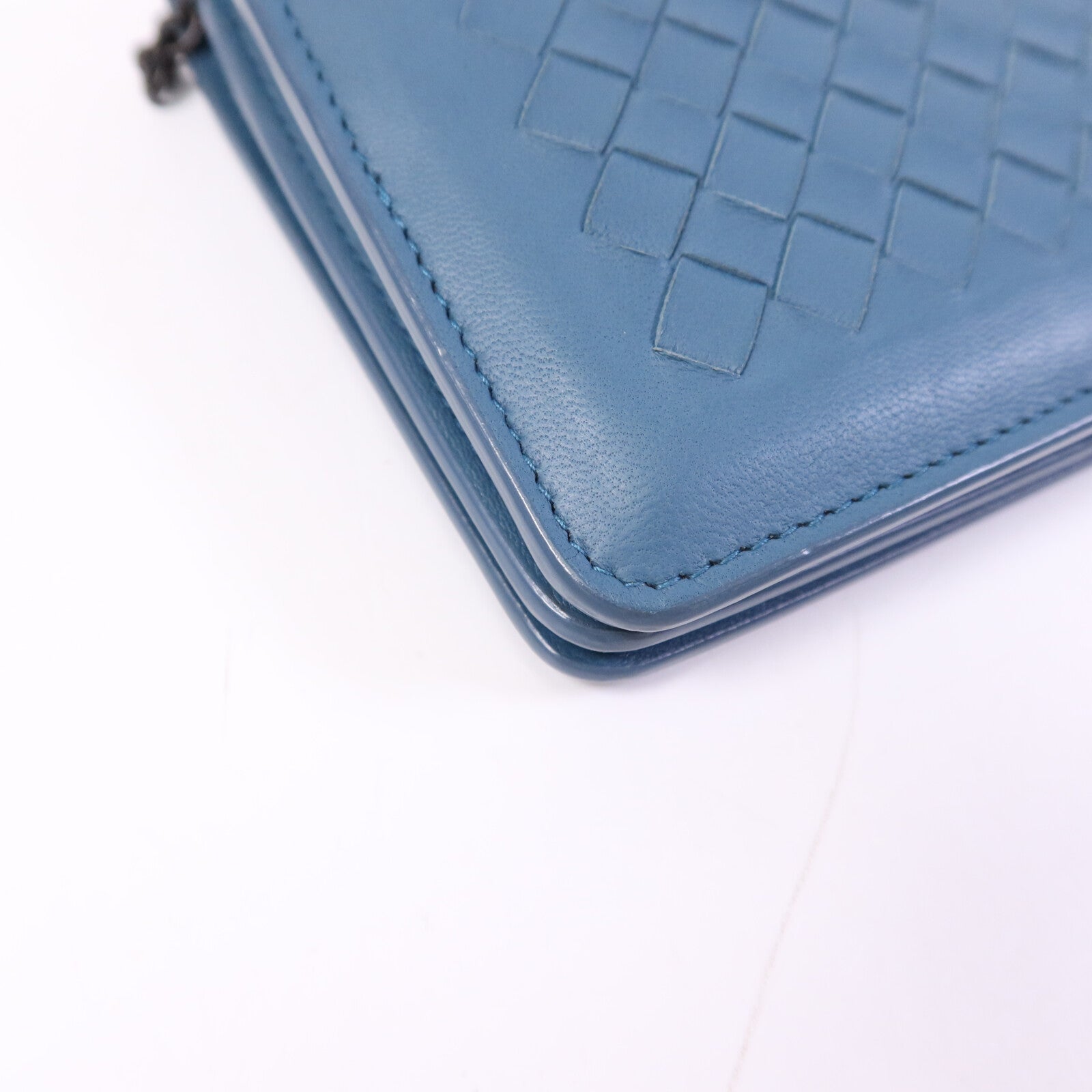 BOTTEGA VENETA 牛皮皮革WOC Shoulder bag鏈帶肩背袋