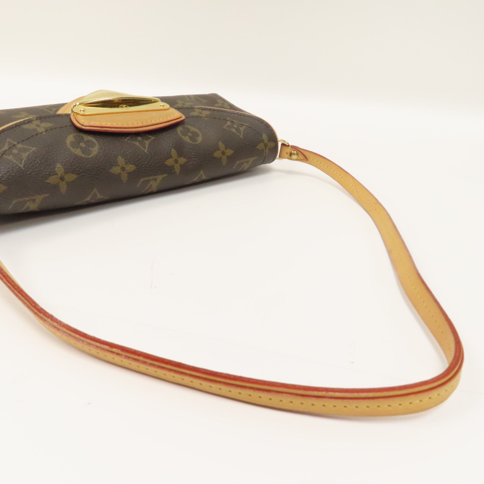LOUIS VUITTON Monogram Pochette Beverly金扣肩背袋啡色