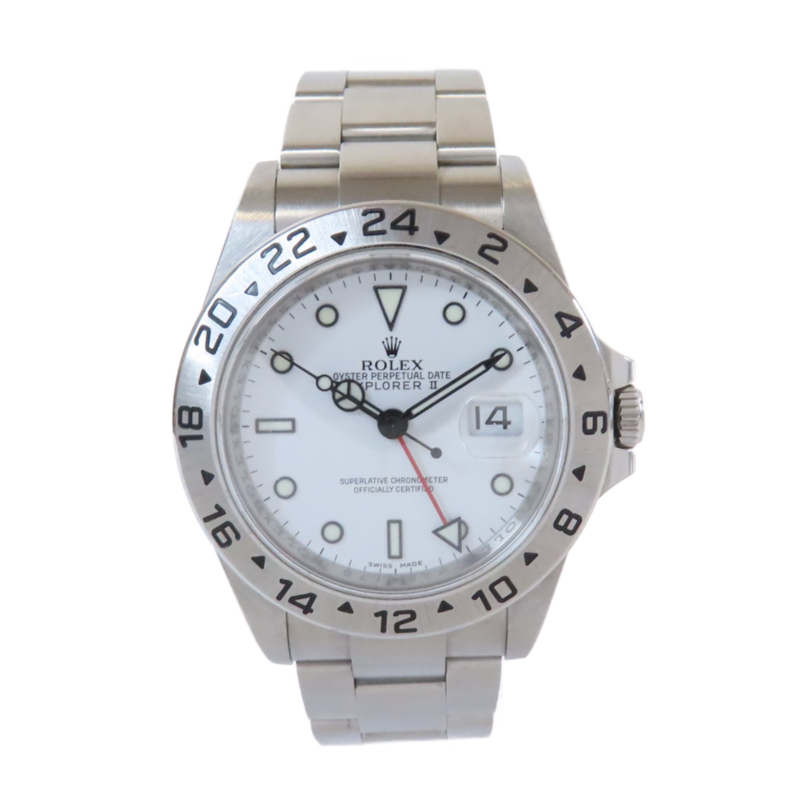 ROLEX Explorer II不鏽鋼自動機芯手錶白色