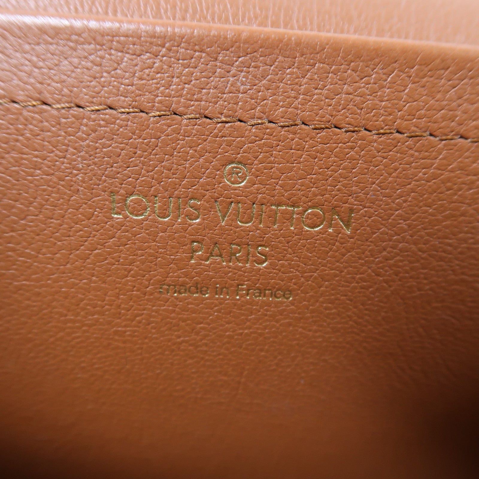 LOUIS VUITTON Monogram Marceau金扣鏈帶肩背袋棕色