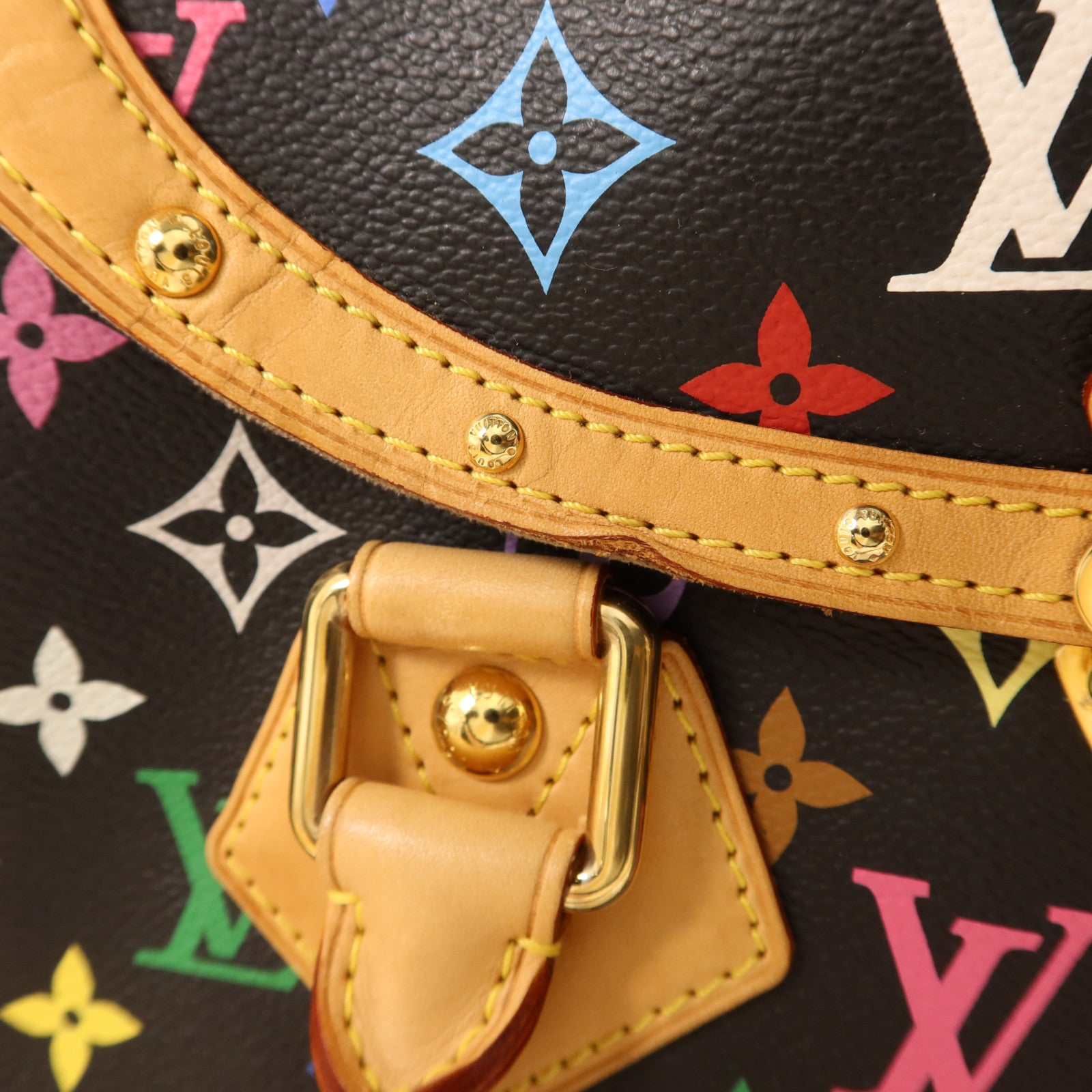 LOUIS VUITTON Monogram Multicolore Beverly GM金扣肩背袋