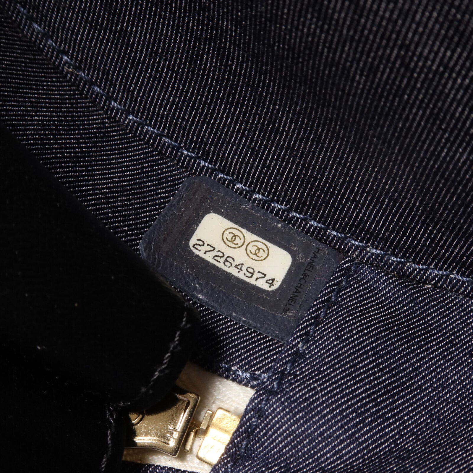 CHANEL 牛皮皮革Materasse Co Co鏈帶手挽肩背兩用袋