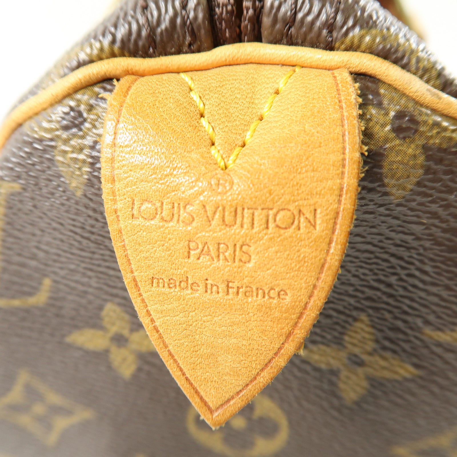 LOUIS VUITTON Monogram Speedy 30金扣手挽袋啡色