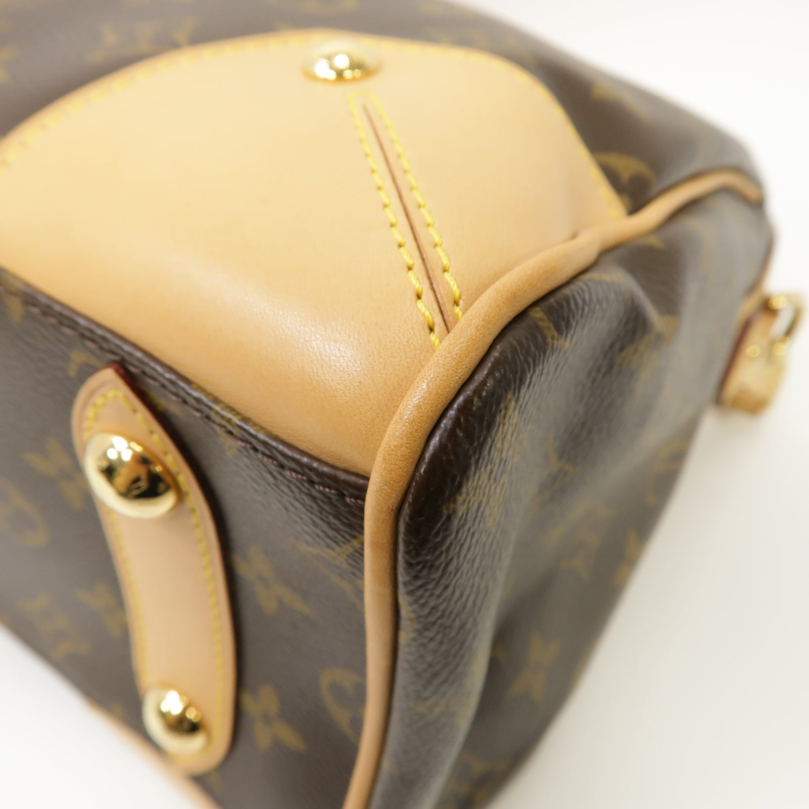 LOUIS VUITTON Monogram Retiro PM金扣手挽肩背兩用袋啡色