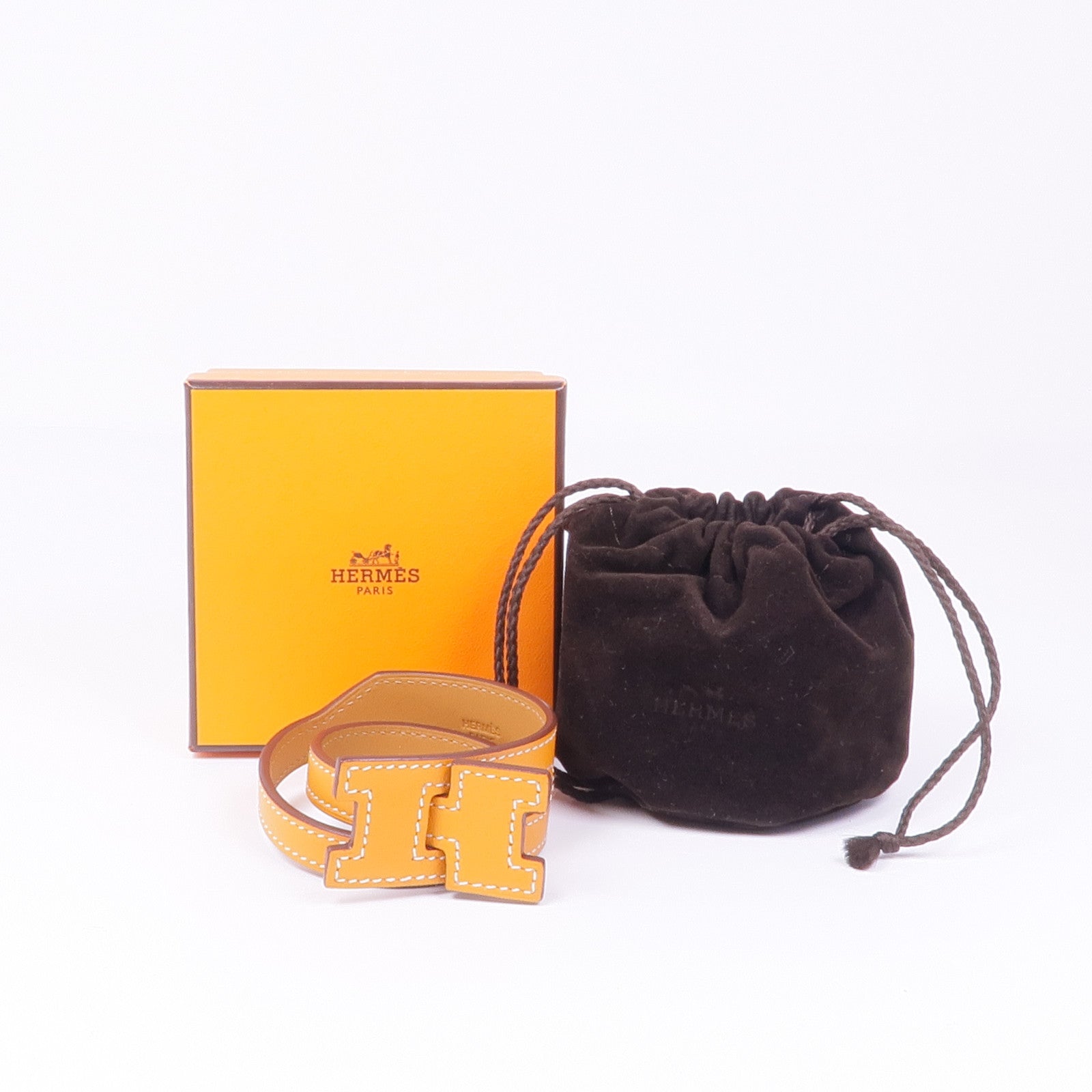 HERMES Swift皮革Double Tour Wrap手帶