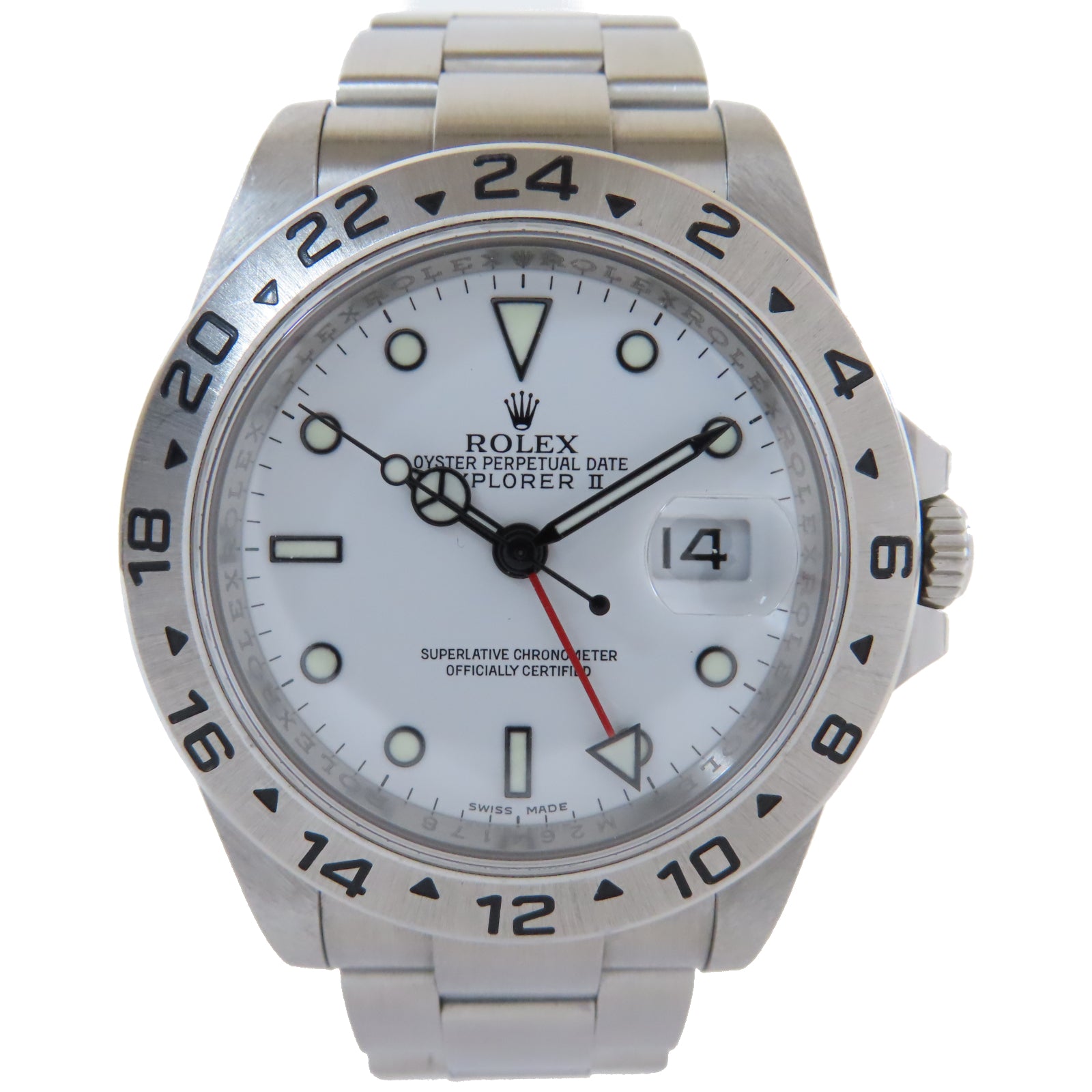 ROLEX Explorer II不鏽鋼自動機芯手錶白色