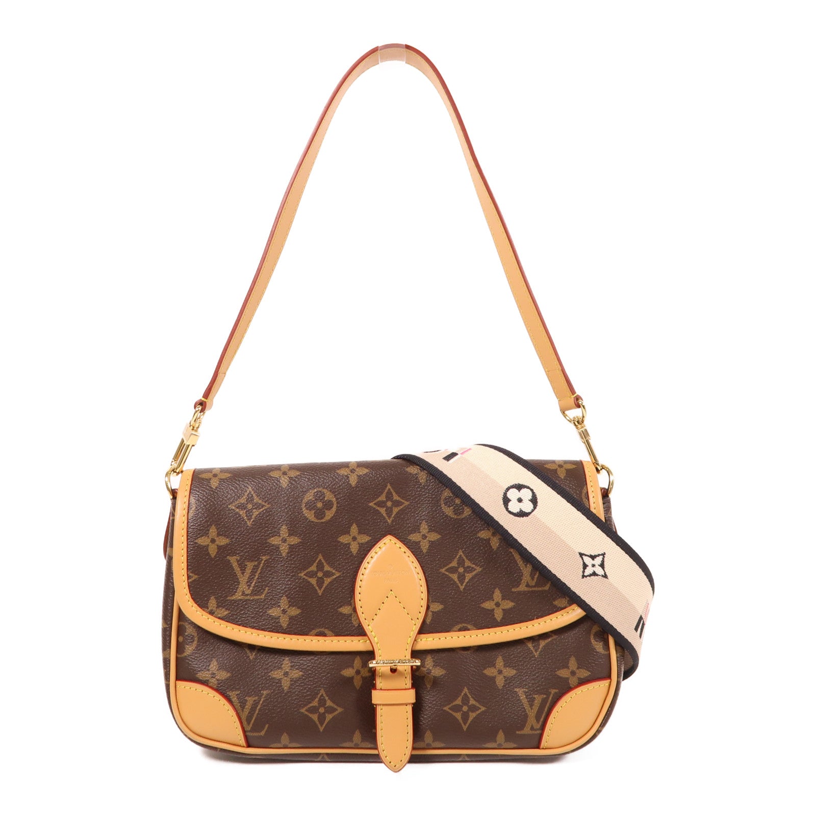 LOUIS VUITTON Monogram Diane金扣肩背袋