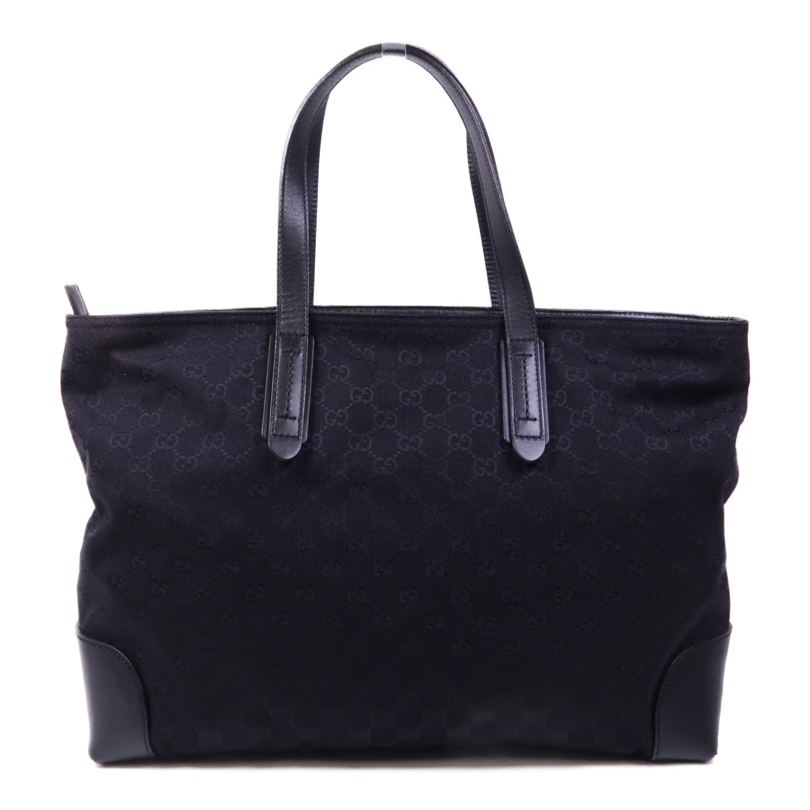 GUCCI 帆布Tote Bag銀扣手挽袋