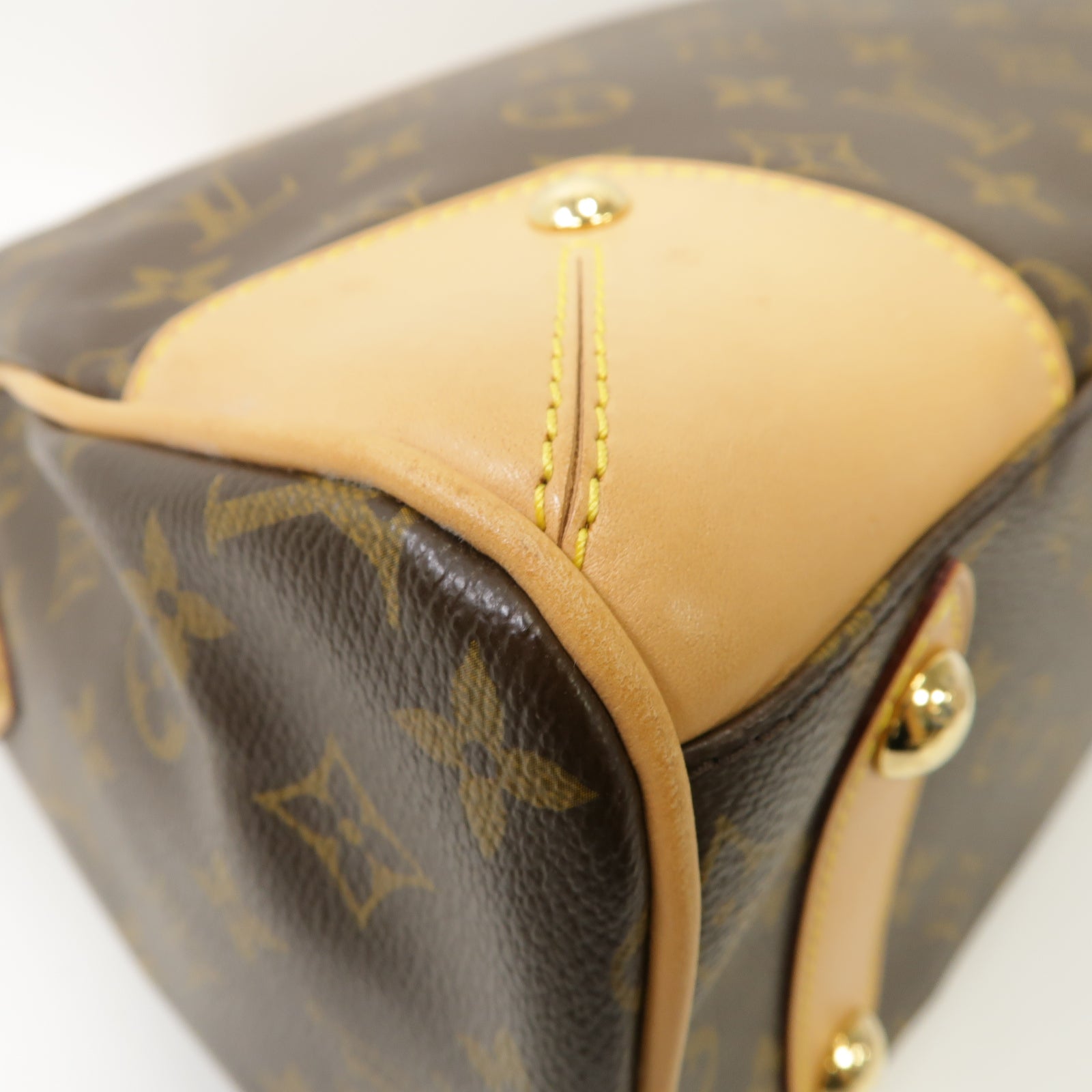 LOUIS VUITTON Monogram Retiro PM金扣手挽肩背兩用袋啡色