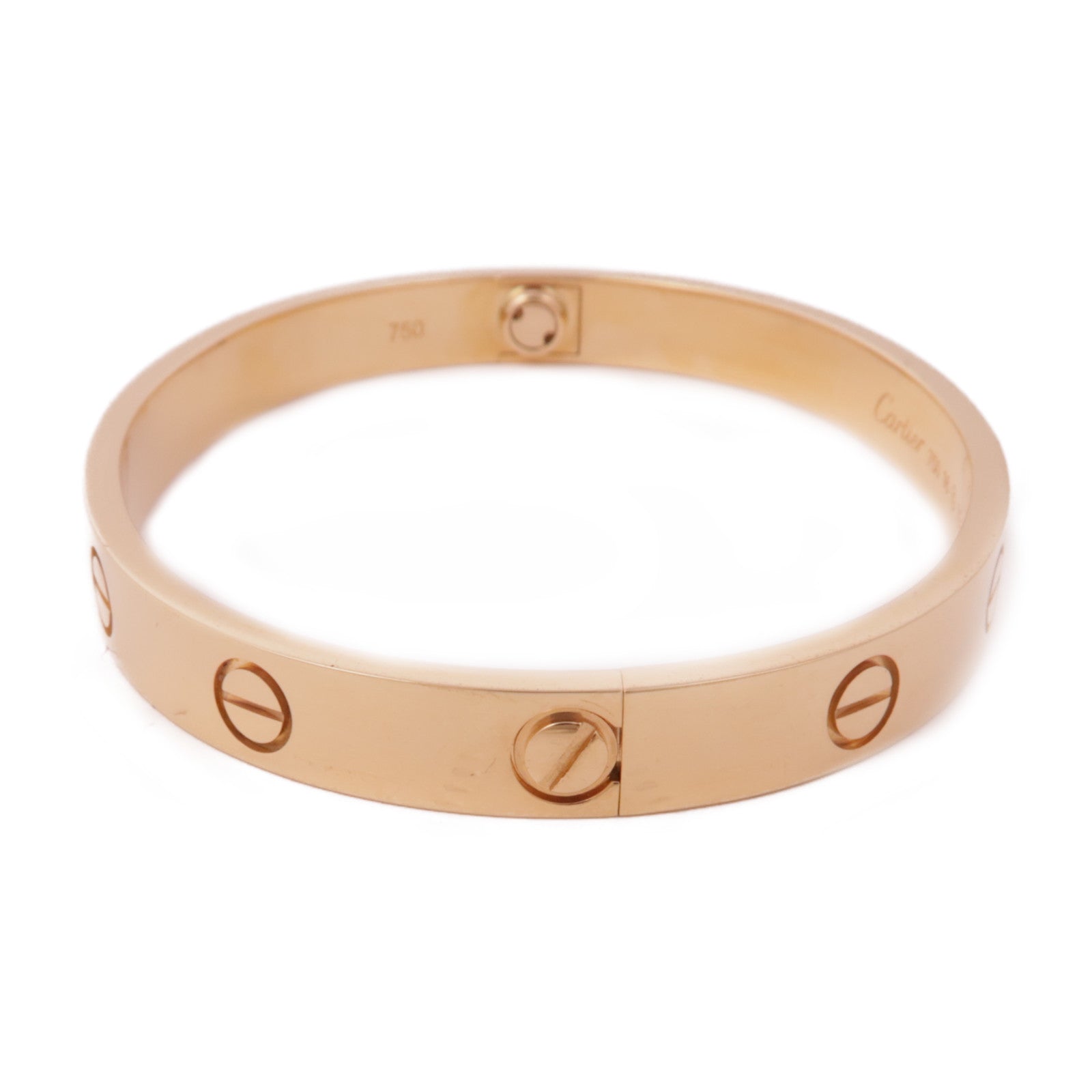 CARTIER 18K玫瑰金Love Bracelet手鐲Cartier#16