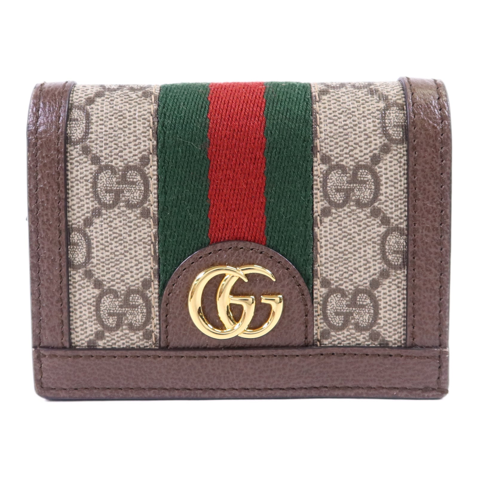 GUCCI 塗層帆布Ophidia Case Wallet金扣錢包
