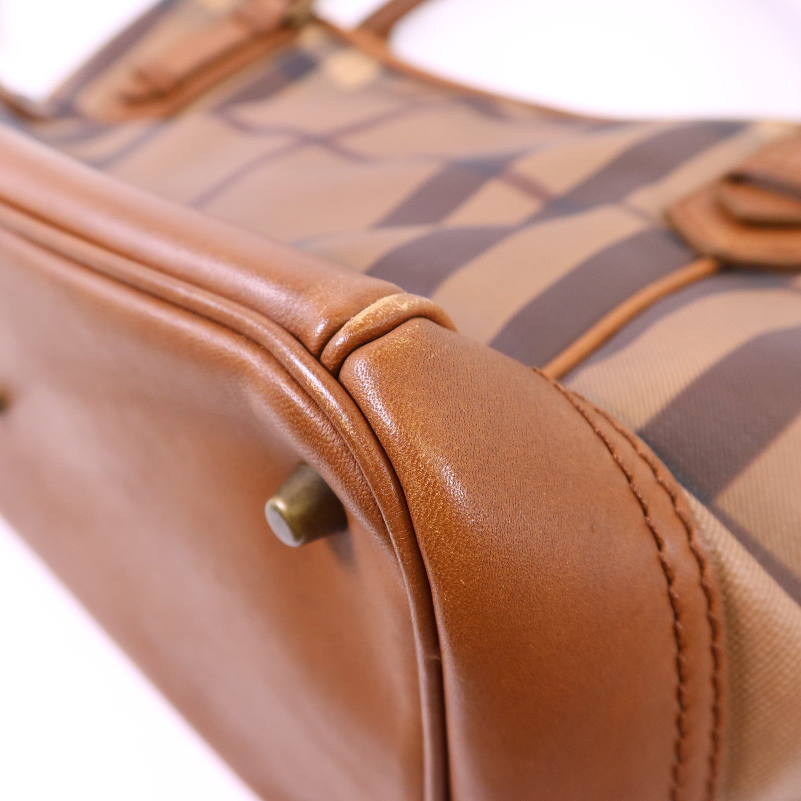 BURBERRY PVC Tote Bag金扣肩背袋