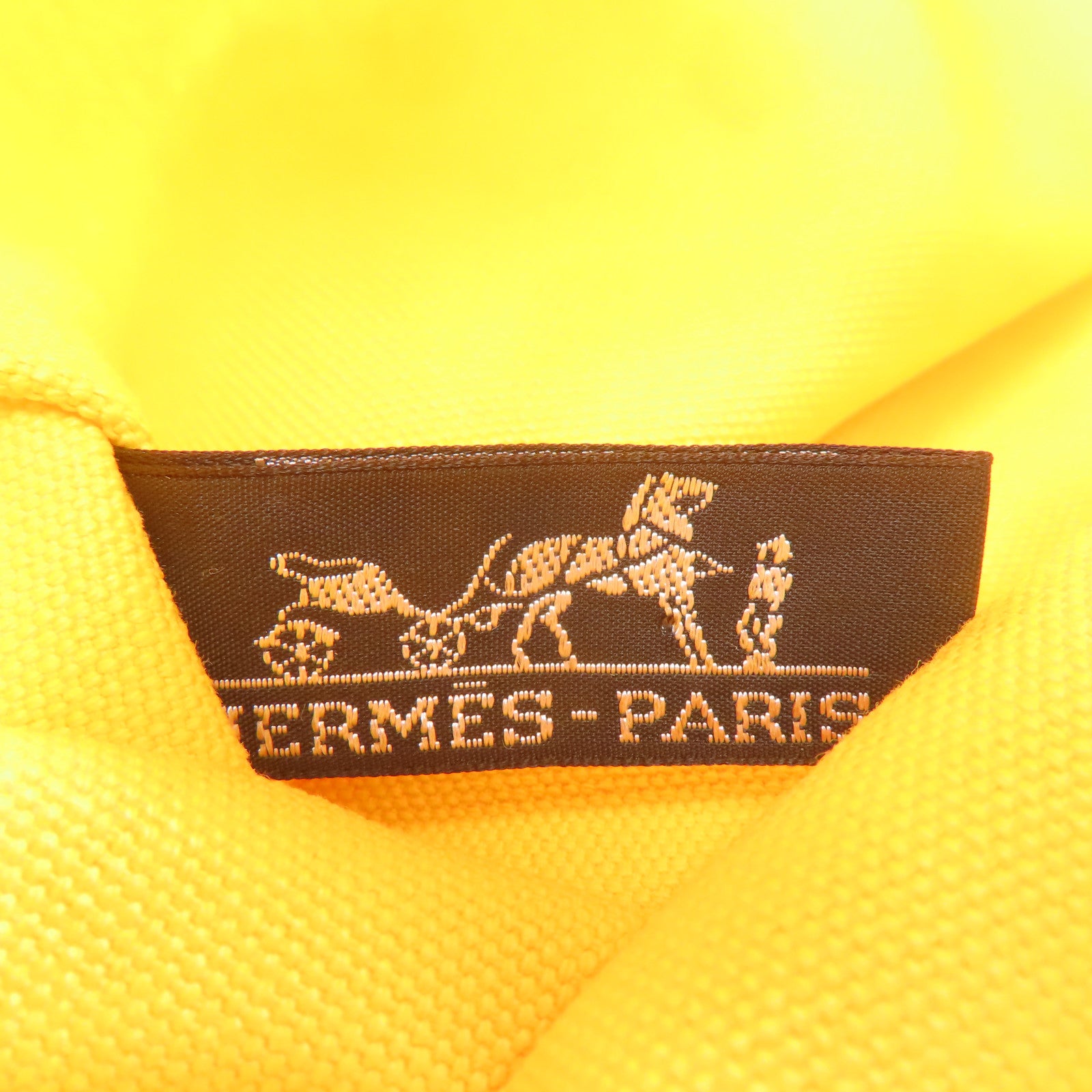 HERMES 帆布Pouch銀扣手拿包