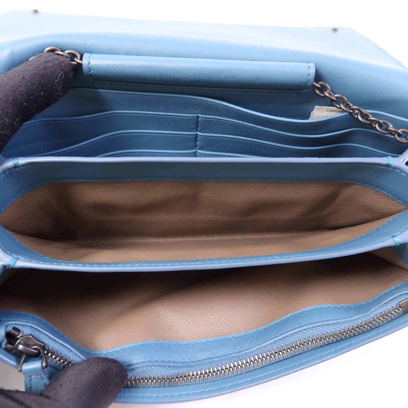 BOTTEGA VENETA 牛皮皮革WOC Shoulder bag鏈帶肩背袋