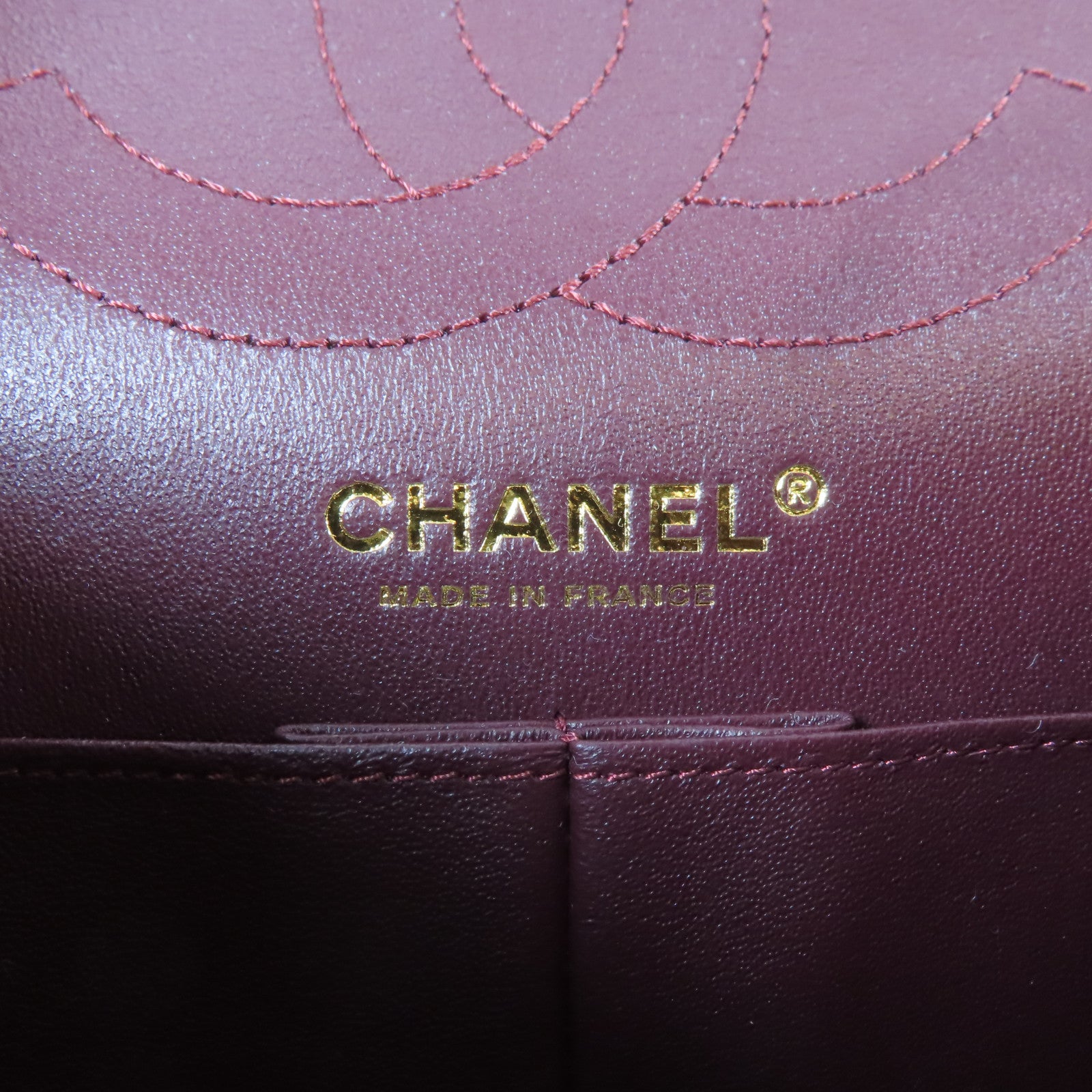 CHANEL 【激減優惠】菱格牛皮皮革2.55 24cm金扣鏈帶肩背袋鏈帶肩背袋