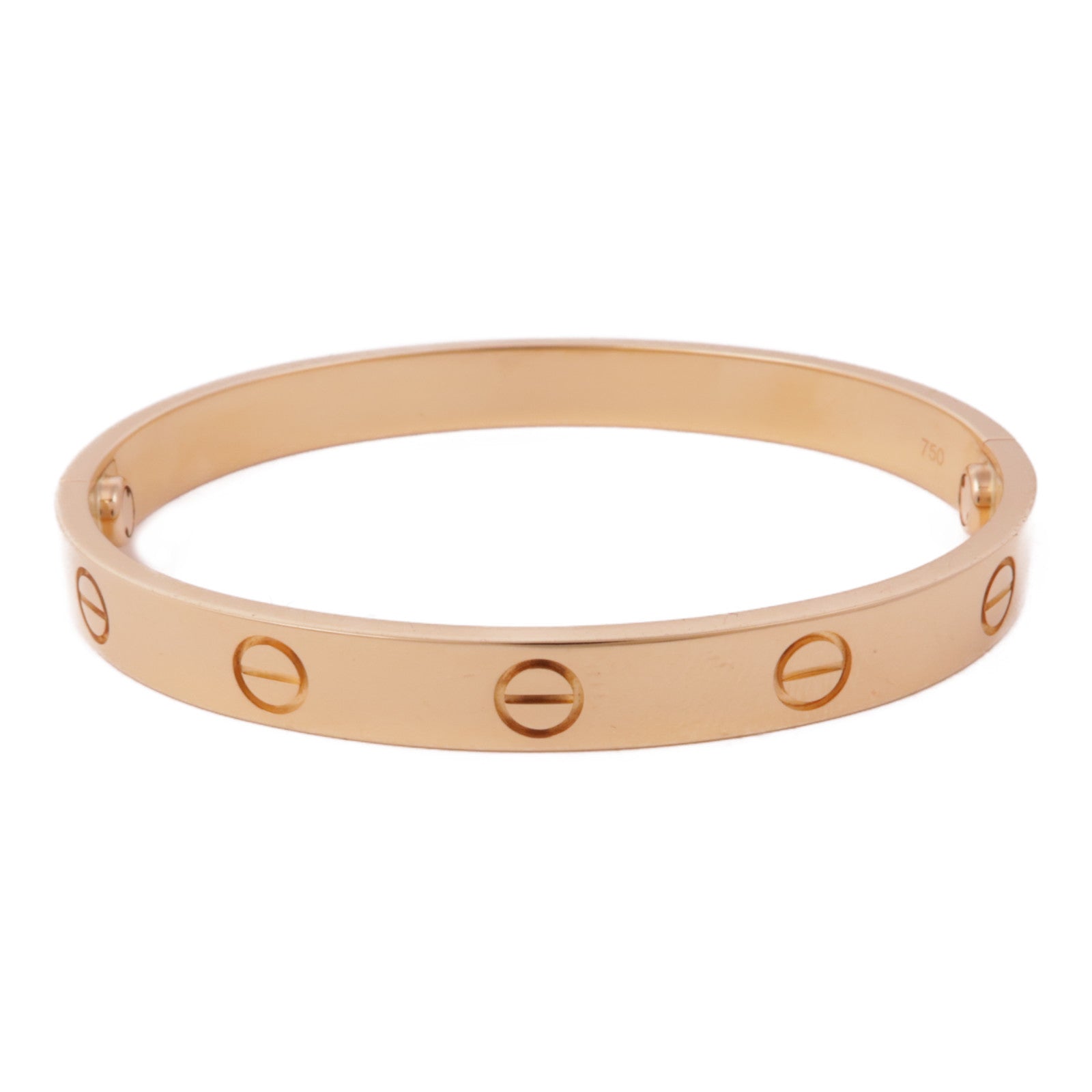 CARTIER 18K玫瑰金Love Bracelet手鐲Cartier#16