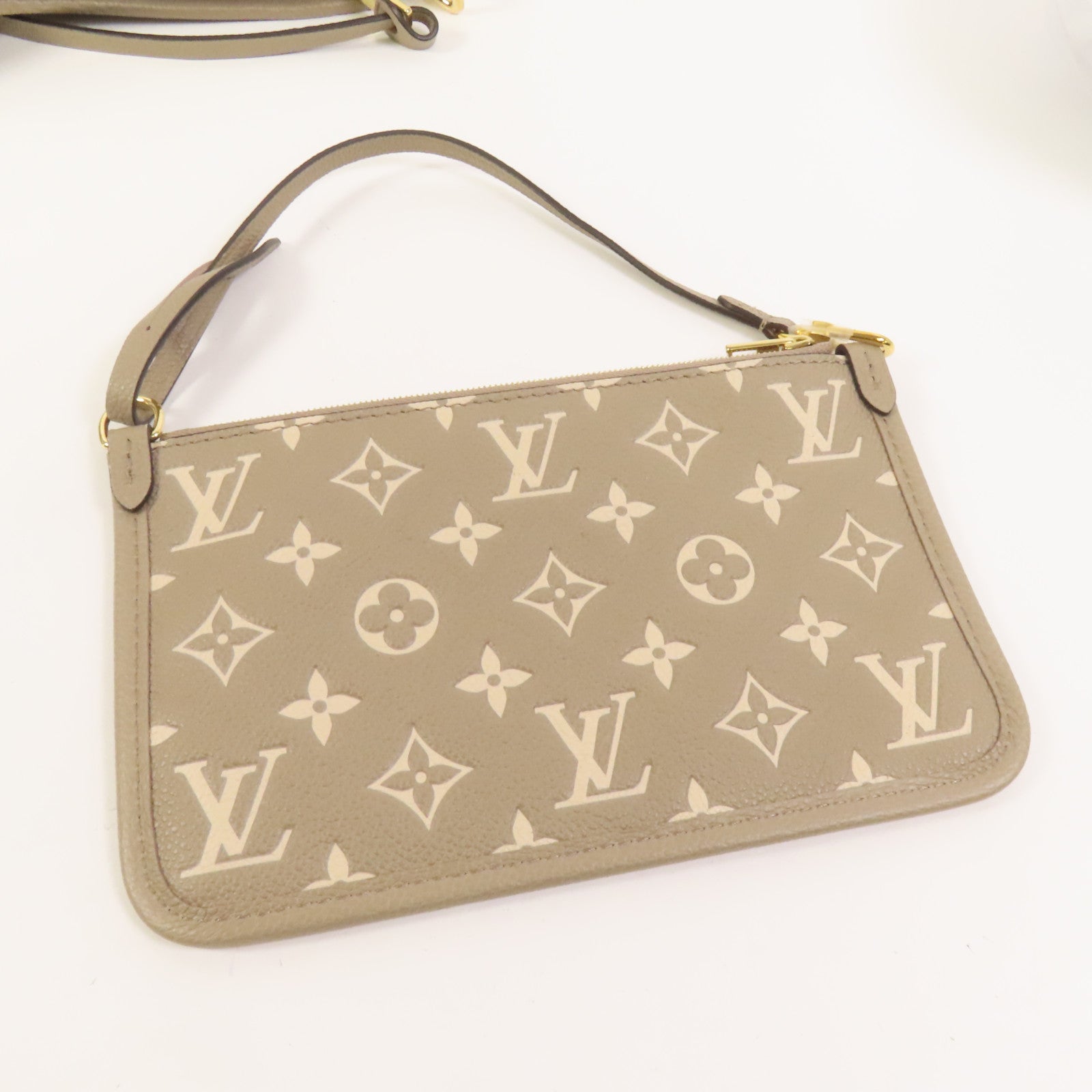 LOUIS VUITTON Monogram Empreinte Carryall PM金扣肩背袋