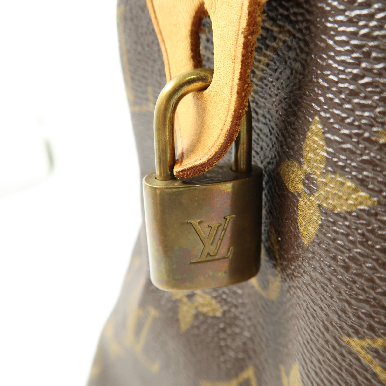 LOUIS VUITTON Monogram Speedy 30金扣手挽袋啡色