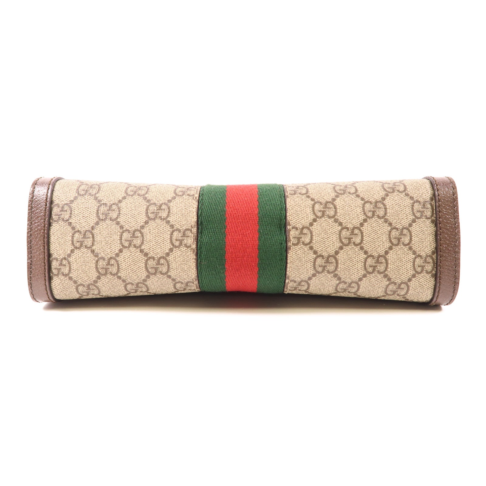 GUCCI 塗層帆布Ophidia GG金扣鏈帶肩背袋