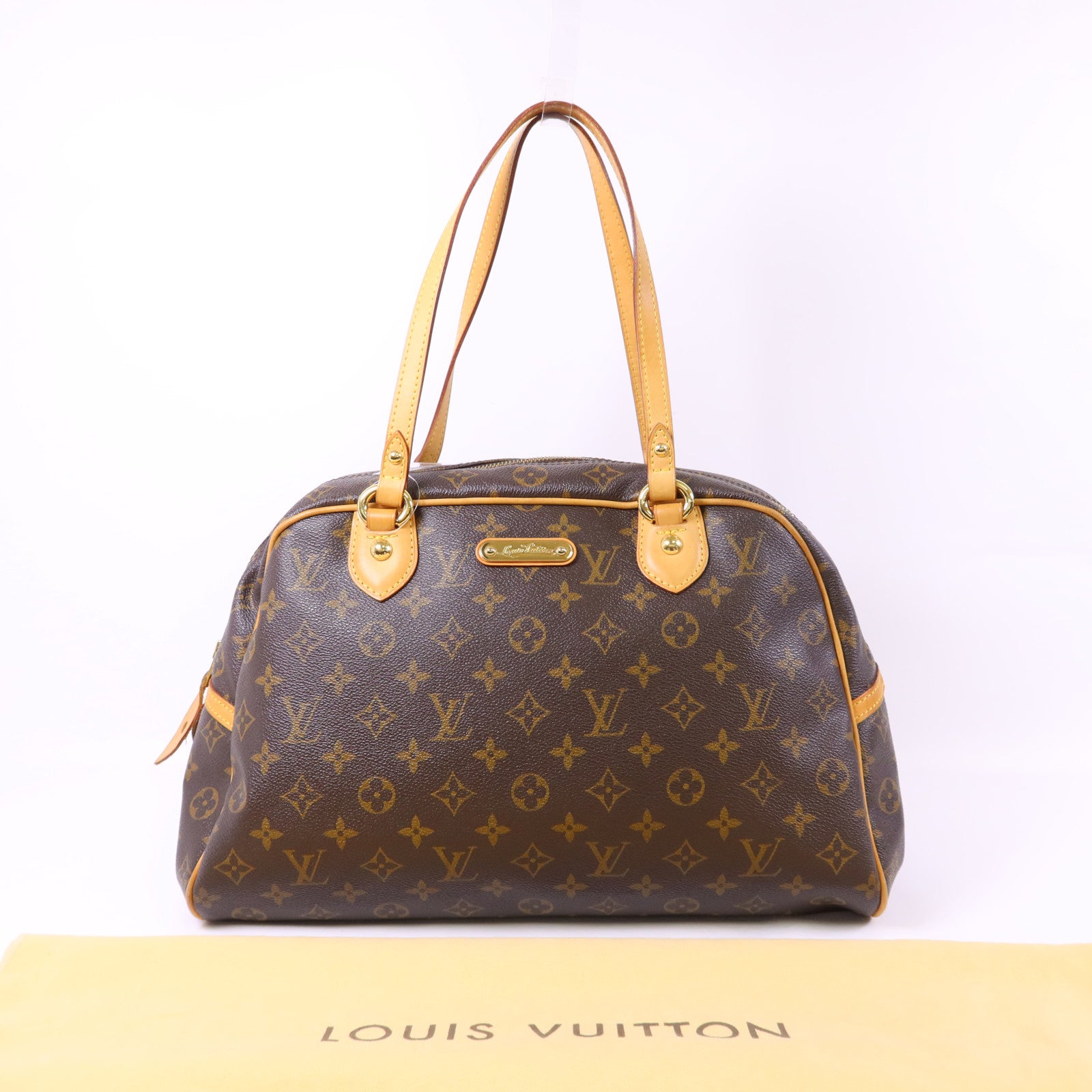 LOUIS VUITTON Monogram Montorgueil GM金扣肩背袋