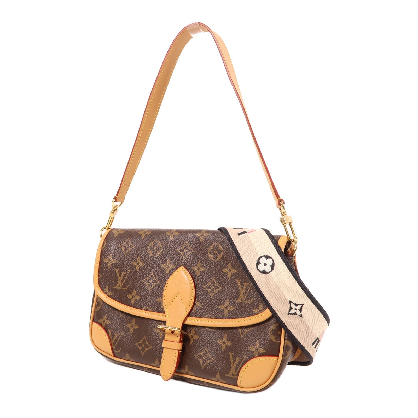 LOUIS VUITTON Monogram Diane金扣肩背袋