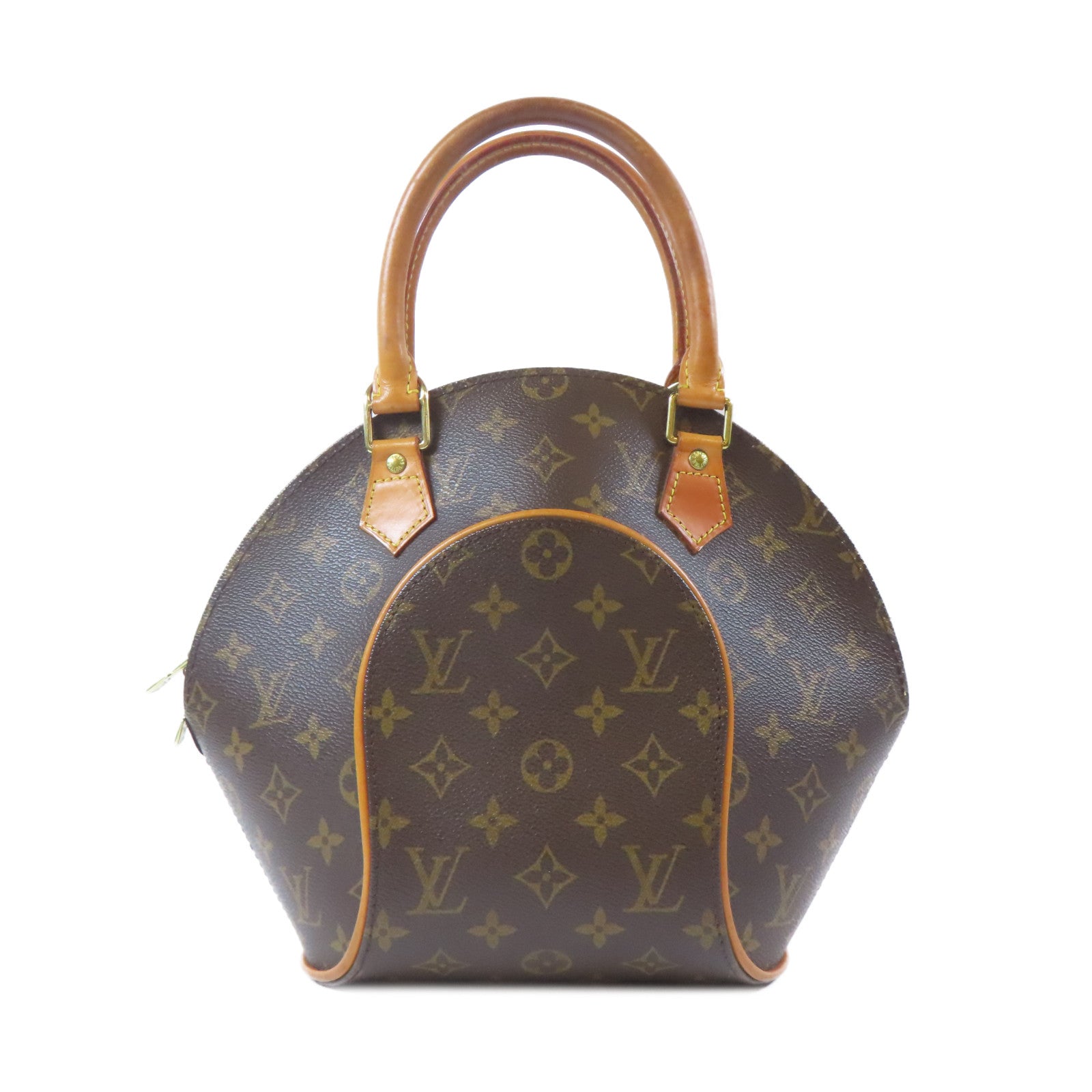 LOUIS VUITTON Monogram Elipse MM金扣手挽袋啡色