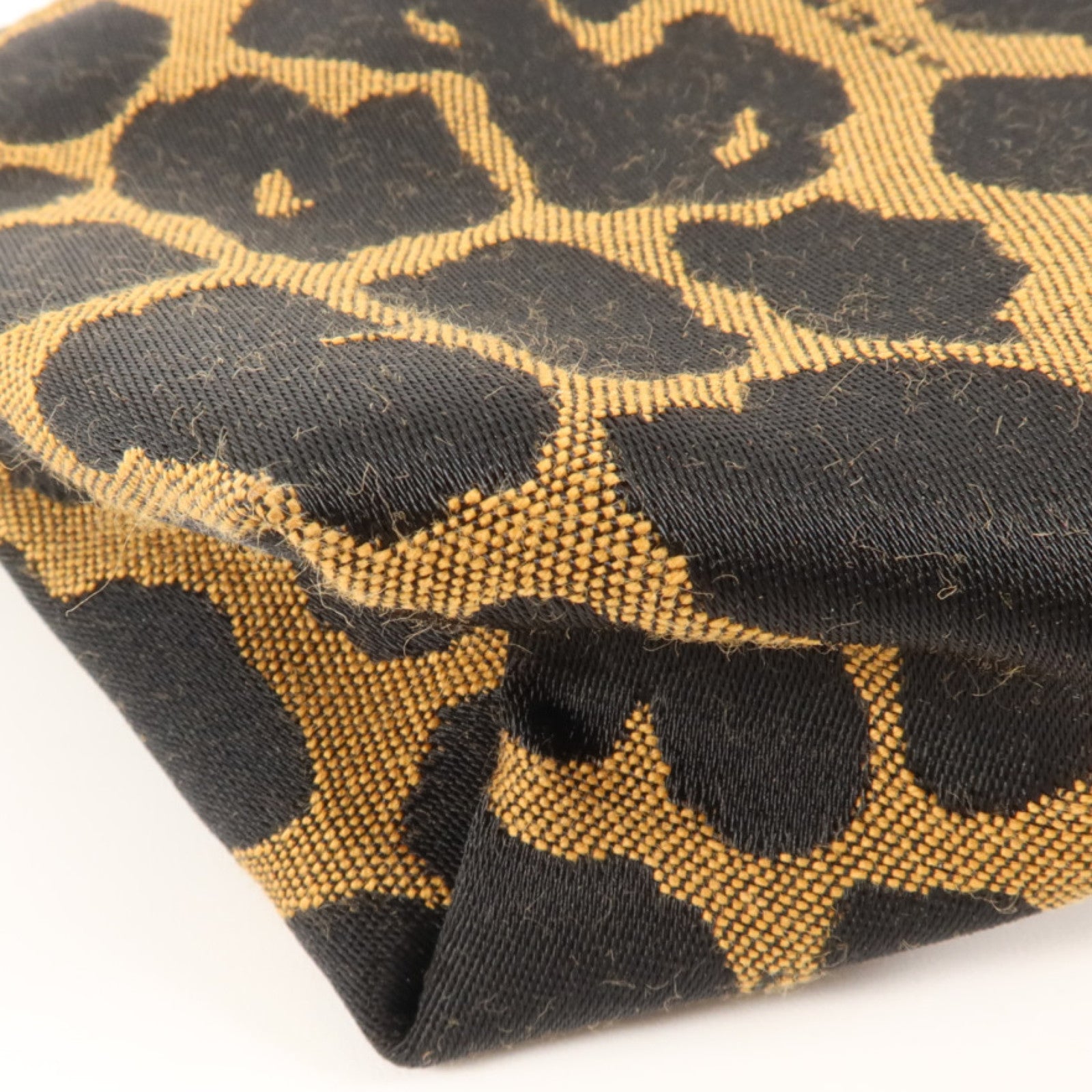 FENDI 帆布Vintage Cosmetic Pouch金扣小袋