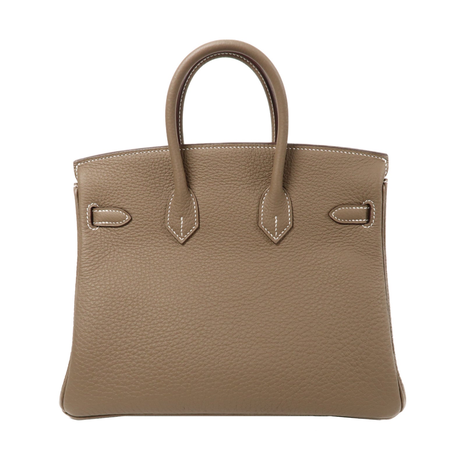 HERMES Togo皮革Birkin 25金扣手挽袋大象灰色