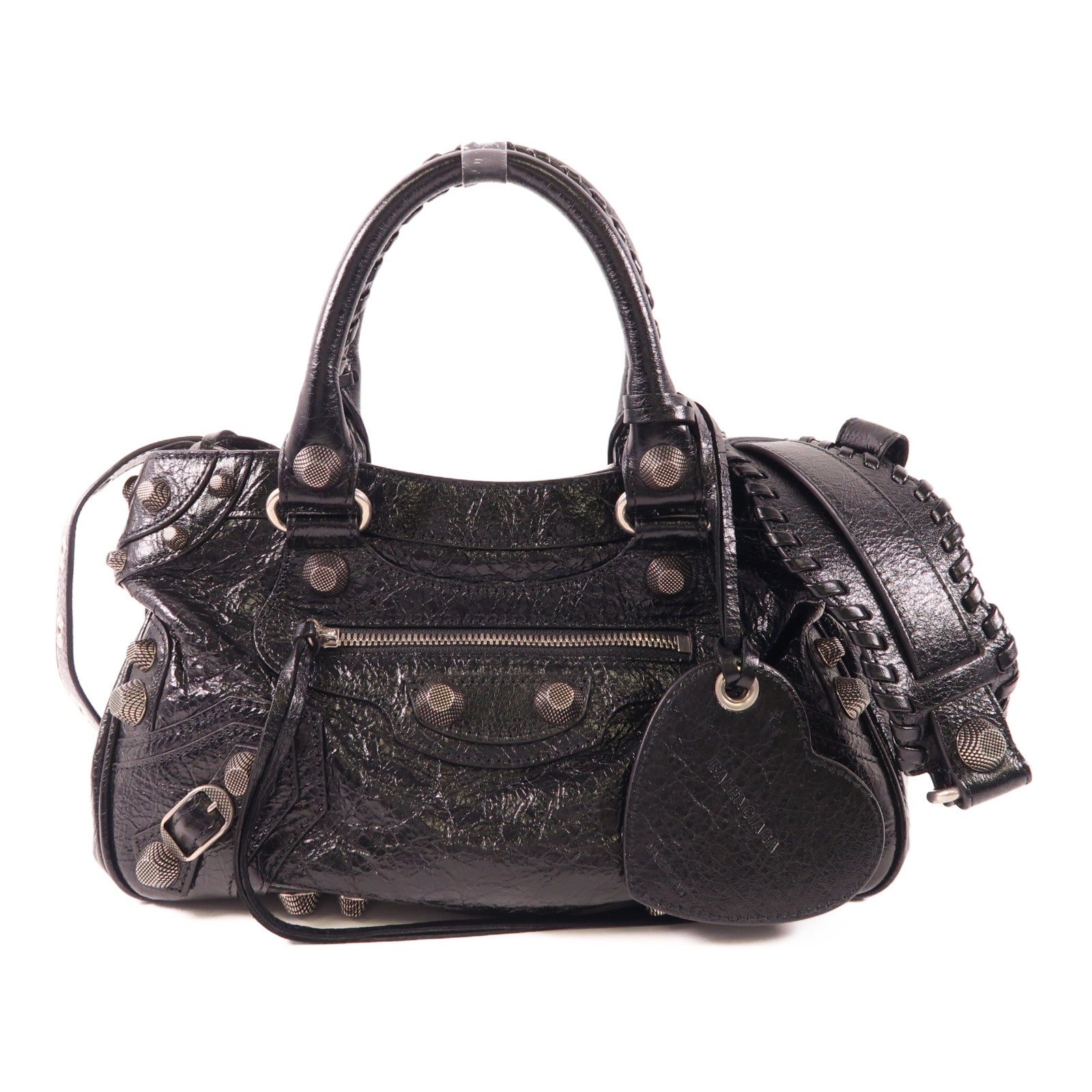 BALENCIAGA 牛皮皮革Neo Cagole銀扣手挽肩背兩用袋