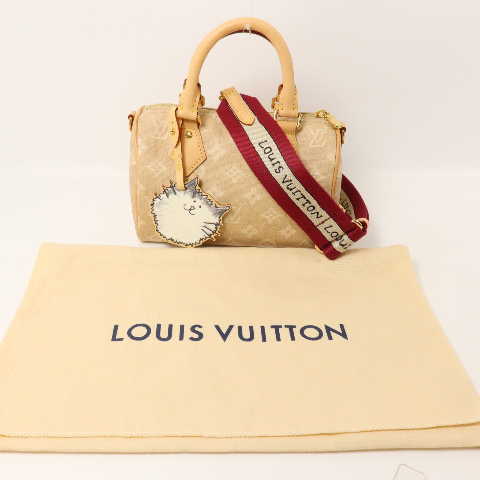 LOUIS VUITTON Meowgram LV x GC Speedy Bandouliere 20手挽肩背兩用袋