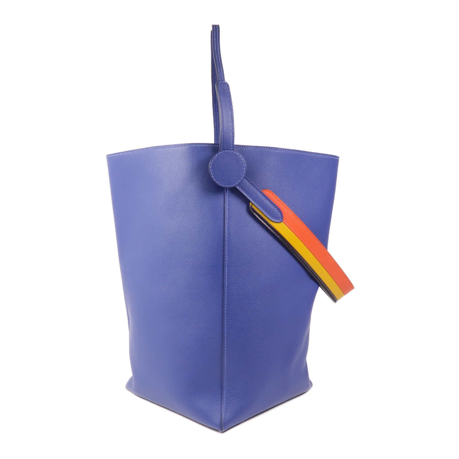 HERMES Evercolor皮革Licol 19肩背袋Bleu Brighton