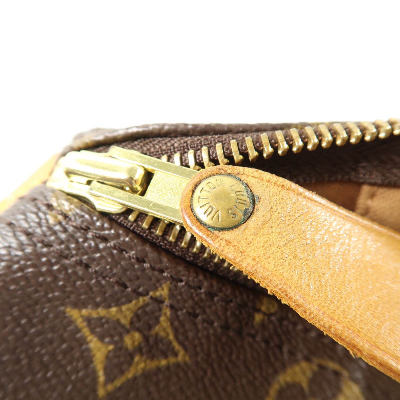 LOUIS VUITTON Monogram Speedy 30金扣手挽袋啡色