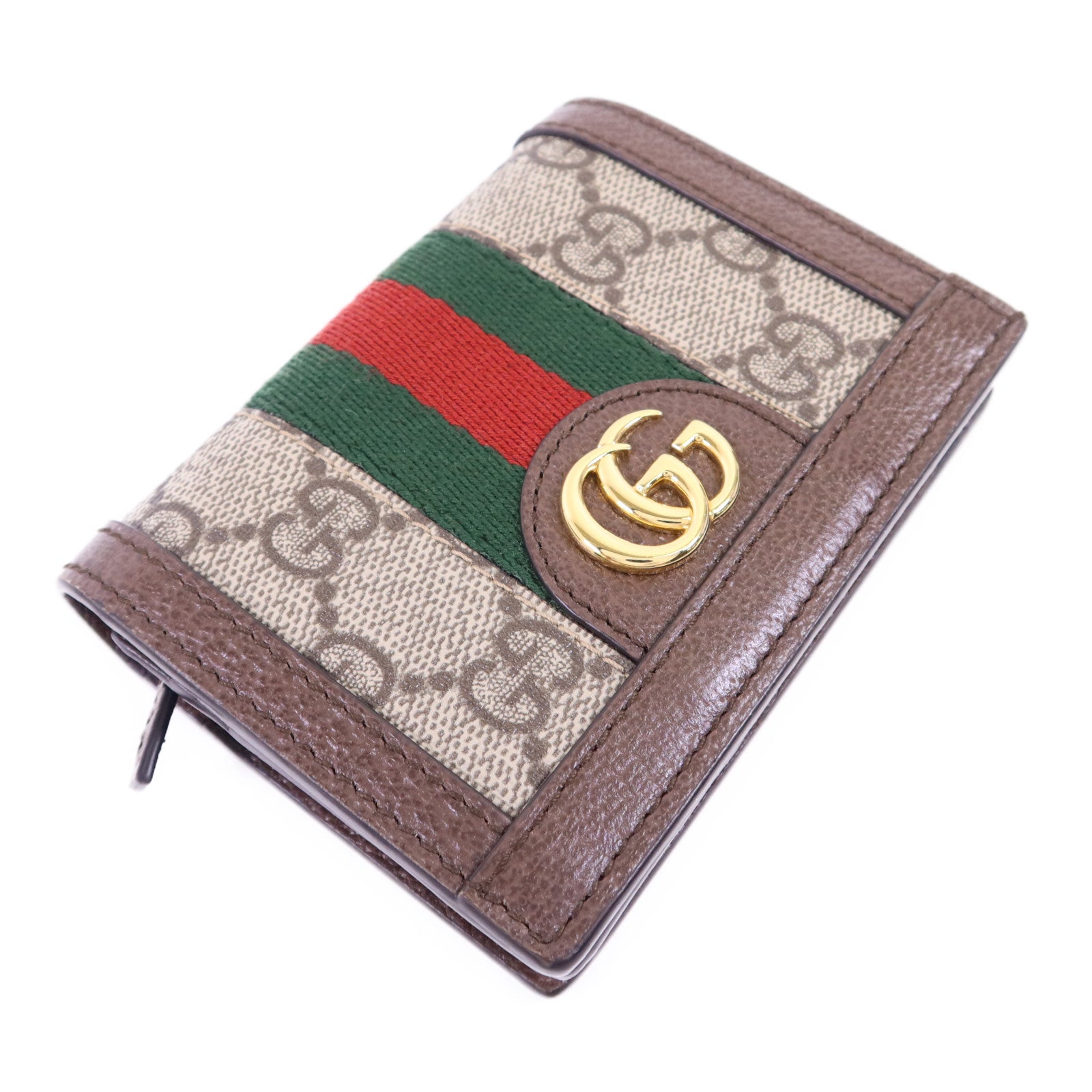 GUCCI 塗層帆布Ophidia Case Wallet金扣錢包