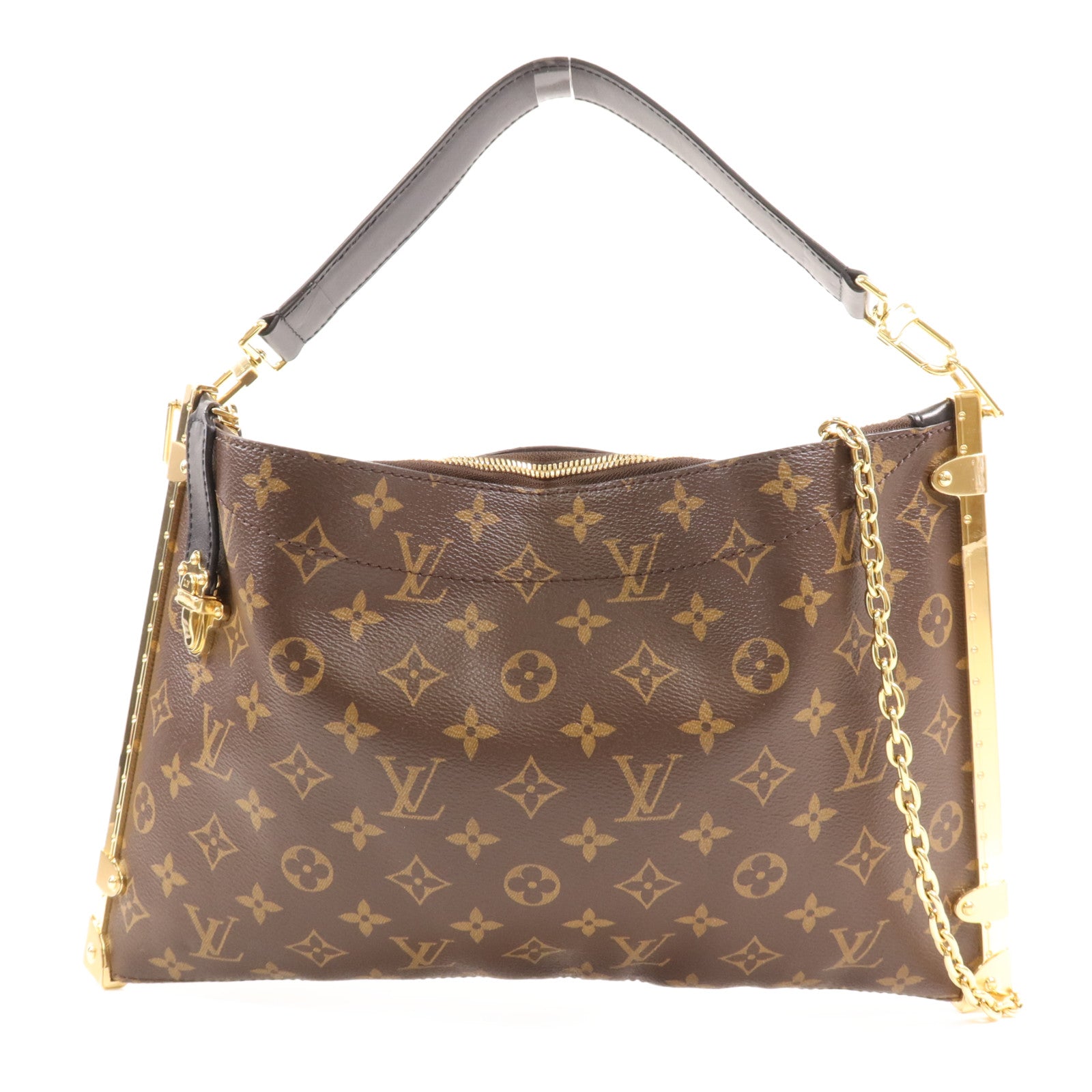 LOUIS VUITTON Monogram Lucky Trunk金扣手挽肩背兩用袋