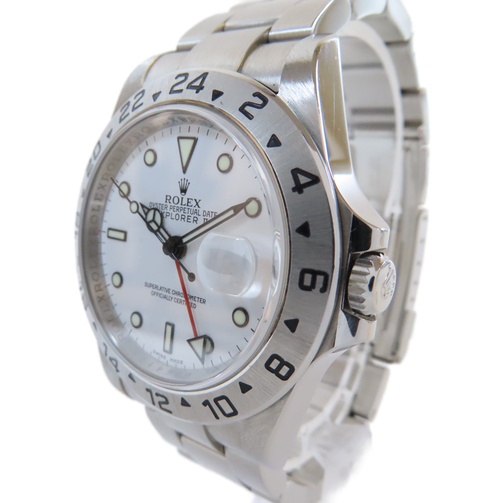ROLEX Explorer II不鏽鋼自動機芯手錶白色