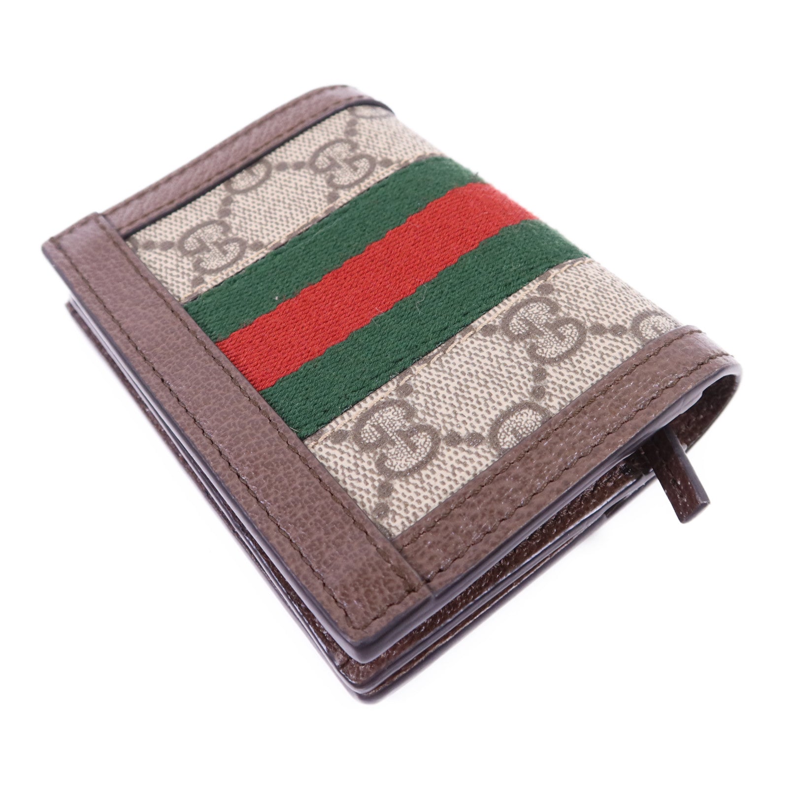 GUCCI 塗層帆布Ophidia Case Wallet金扣錢包