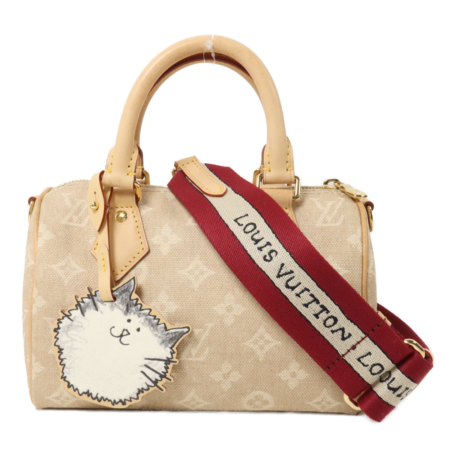 LOUIS VUITTON Meowgram LV x GC Speedy Bandouliere 20手挽肩背兩用袋
