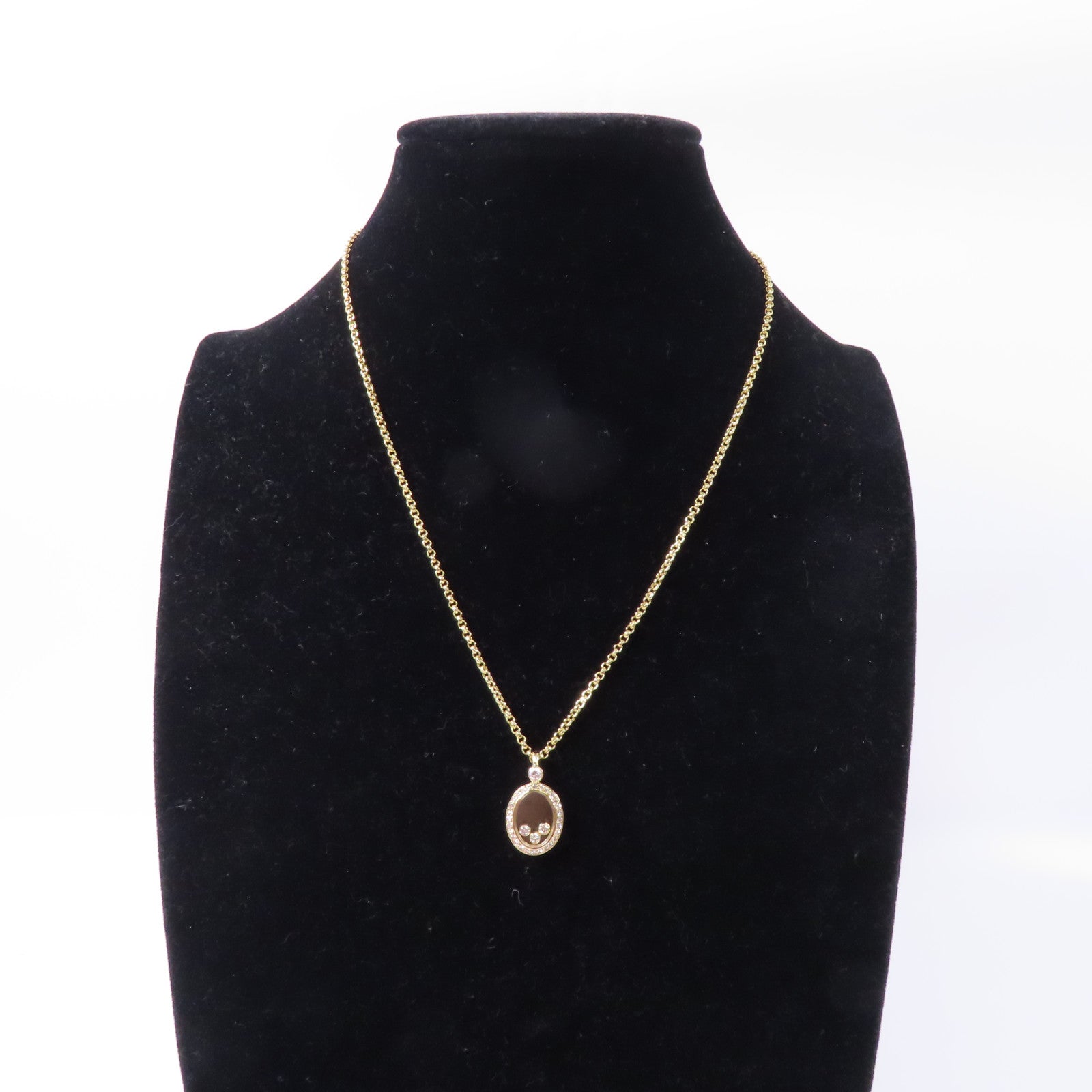 Chopard 【激減優惠】18K黃金/鑽石Happy Diamond Necklace項鏈