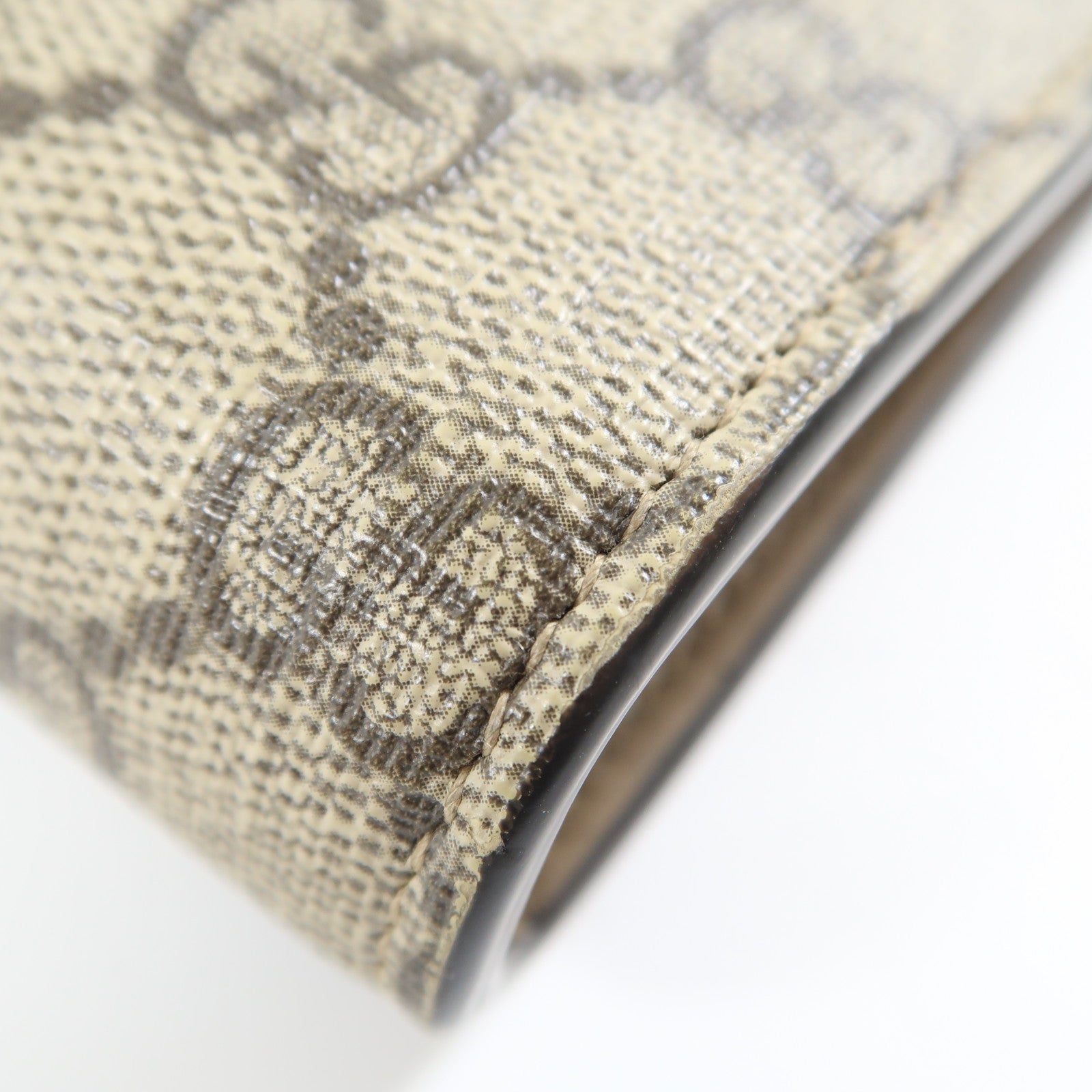 GUCCI 塗層帆布Dionysus Small銀扣鏈帶肩背袋棕色