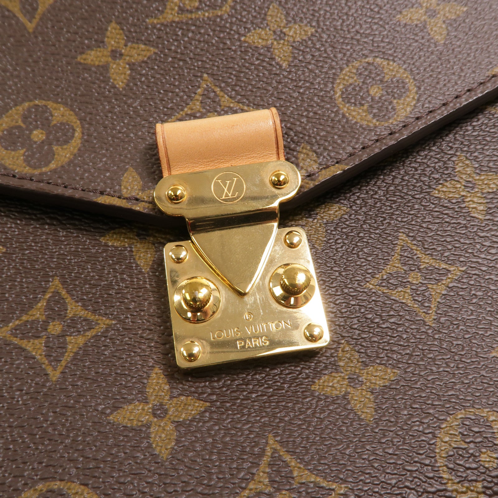 LOUIS VUITTON Monogram Pochette Metis MM金扣手挽肩背兩用袋