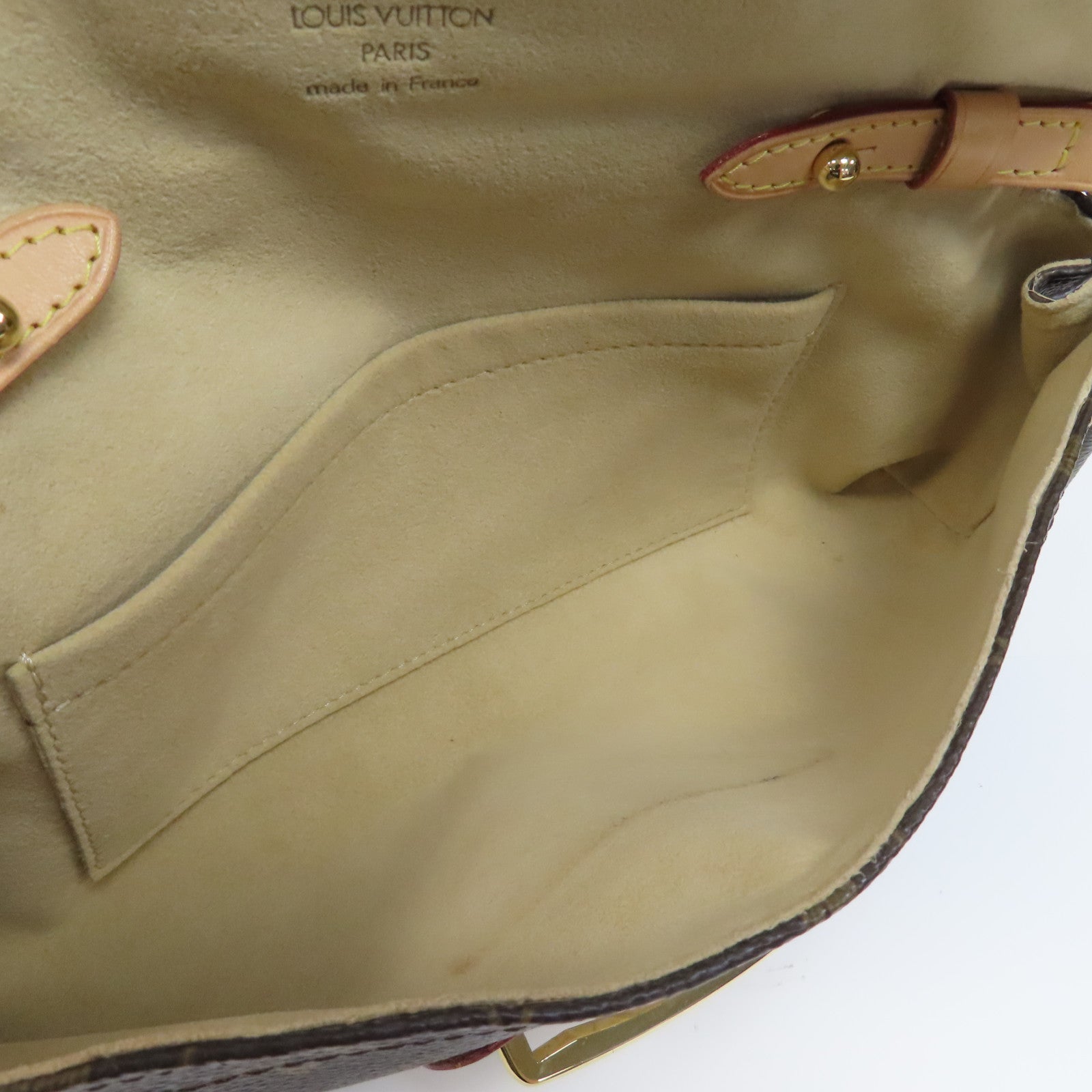 LOUIS VUITTON Monogram Pochette Beverly金扣肩背袋啡色