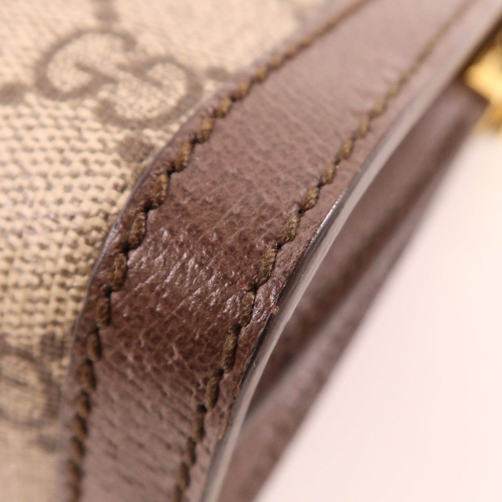 GUCCI 塗層帆布Ophidia GG金扣鏈帶肩背袋