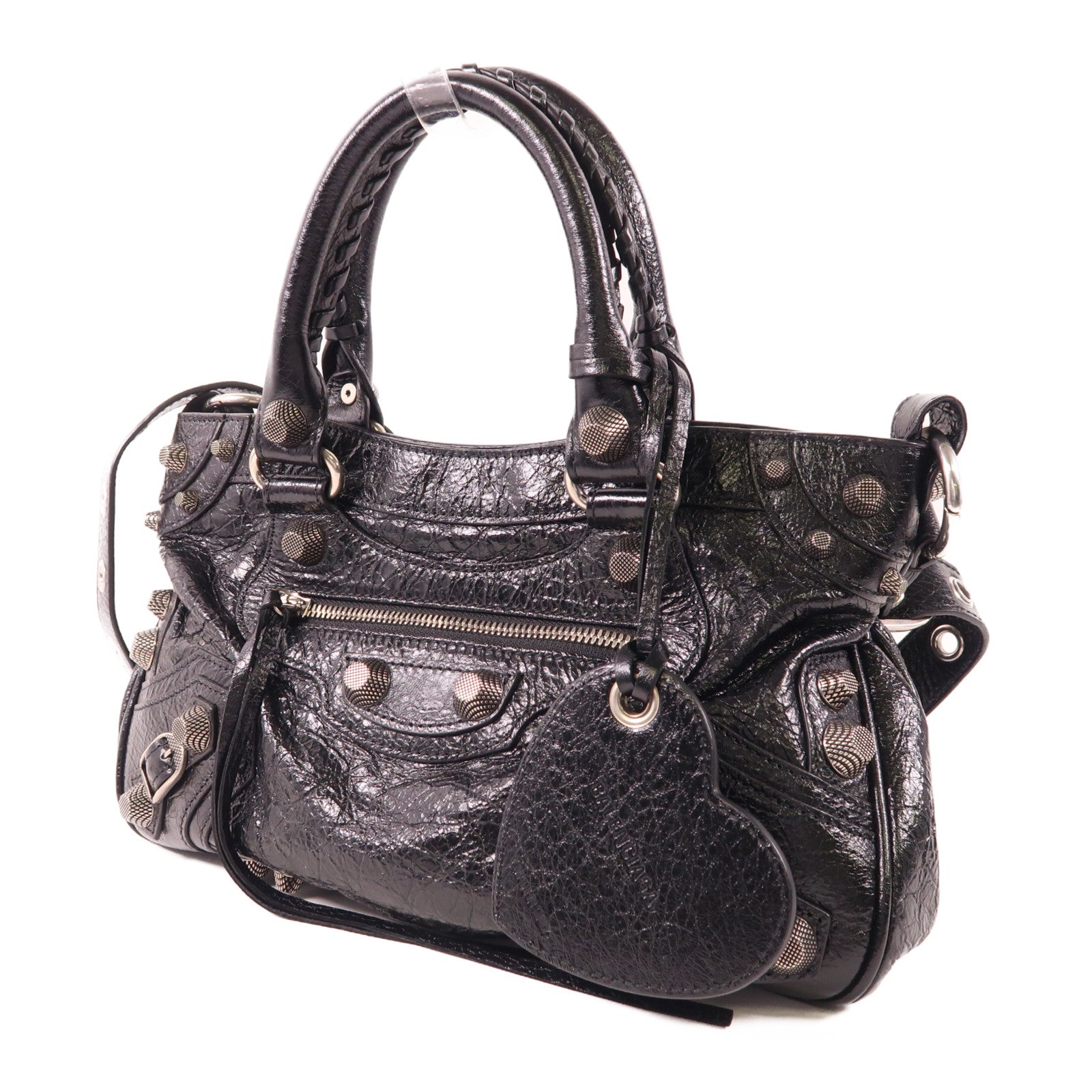 BALENCIAGA 牛皮皮革Neo Cagole銀扣手挽肩背兩用袋