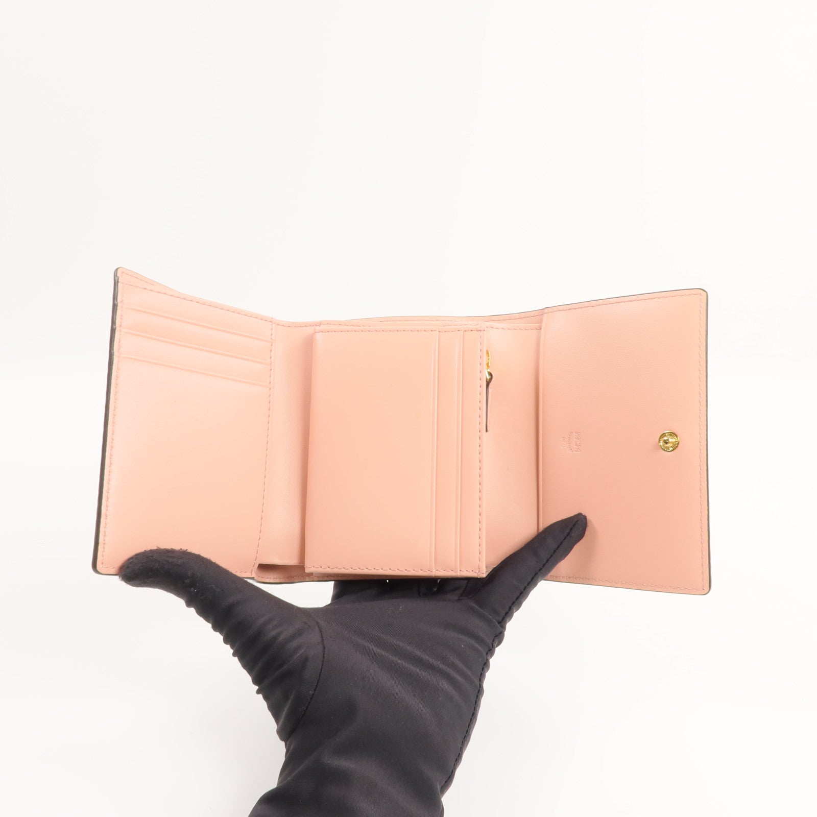 MCM 塗層帆布/牛皮皮革Wallet錢包